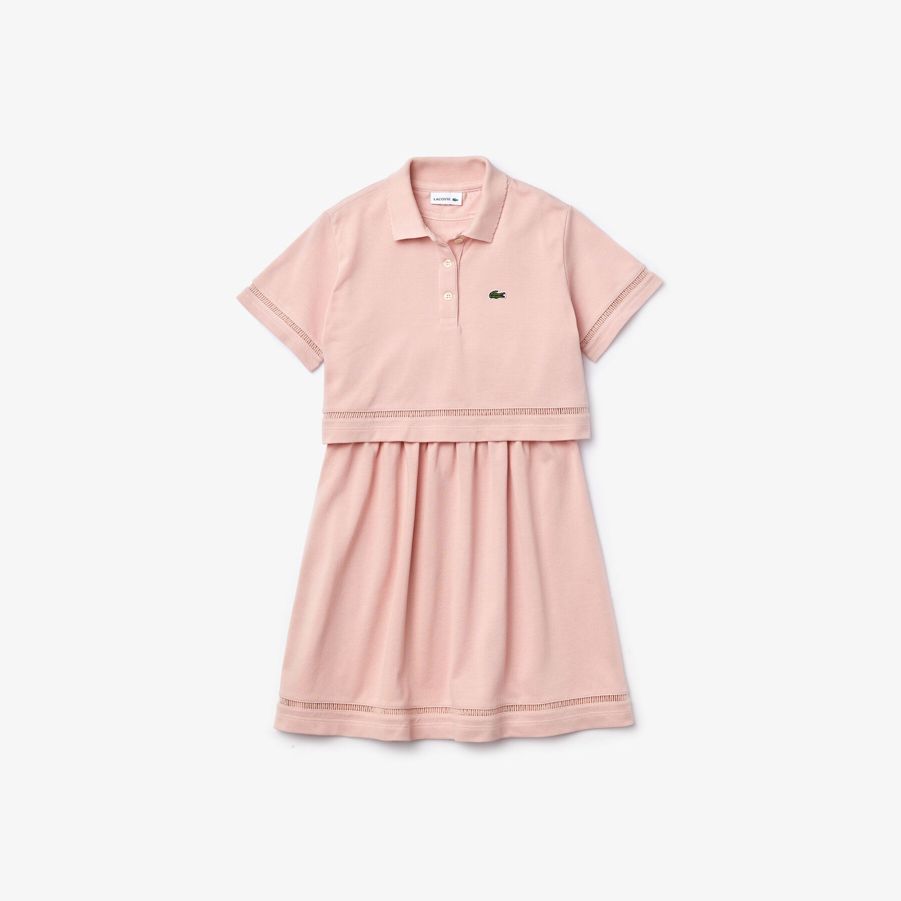 lacoste girl s polo style trompe l oeil dress