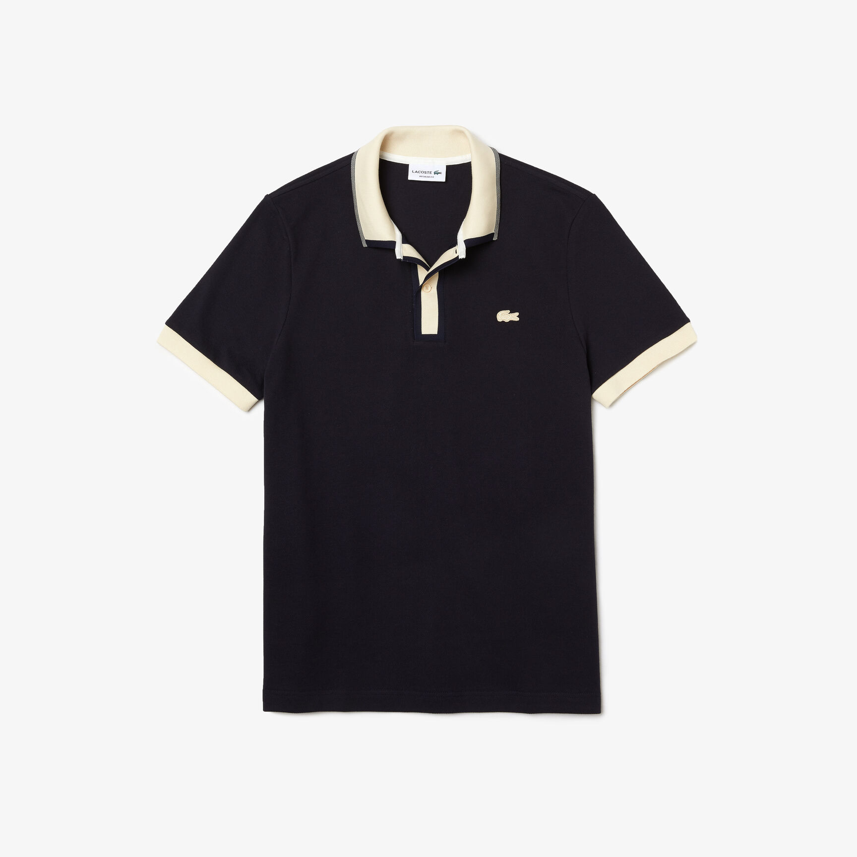 Men’s Lacoste Regular Fit Contrasting Accents Piqué Polo Men’s Lacoste Regular Fit Contrasting Accents Piqué Polo