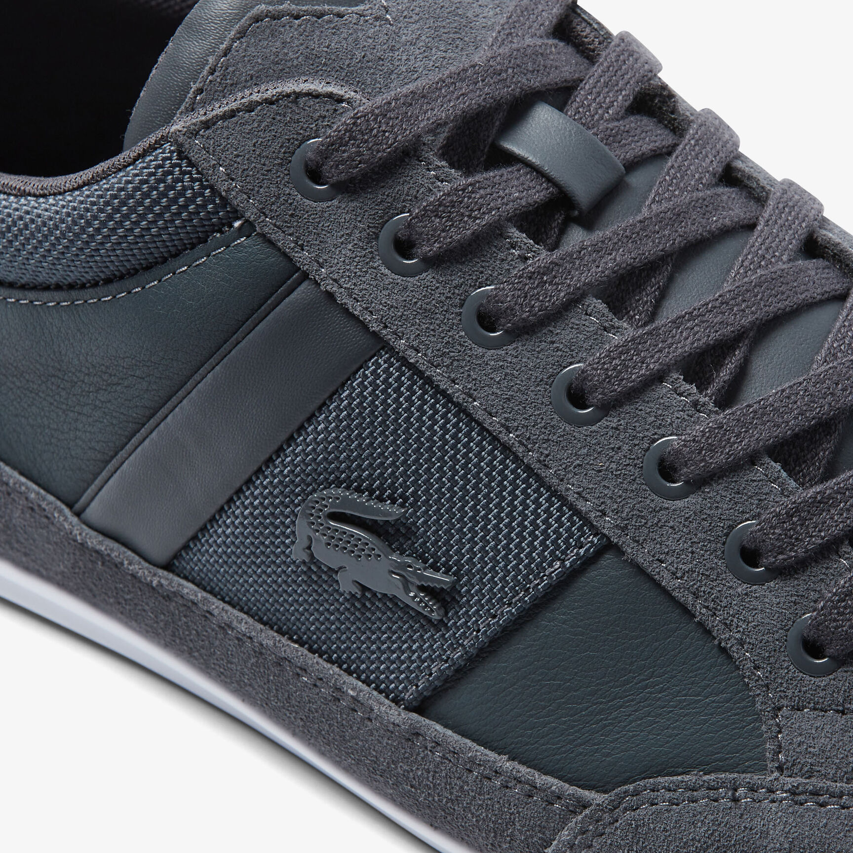 سنيكرز لاكوست شايمون جلد بألوان متعددة للرجال