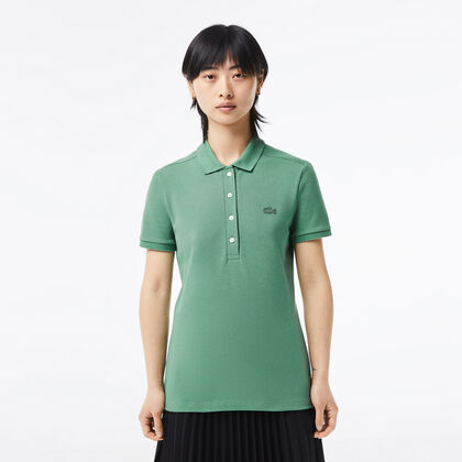 Women's Lacoste Slim Fit Stretch Cotton Pique Polo Shirt