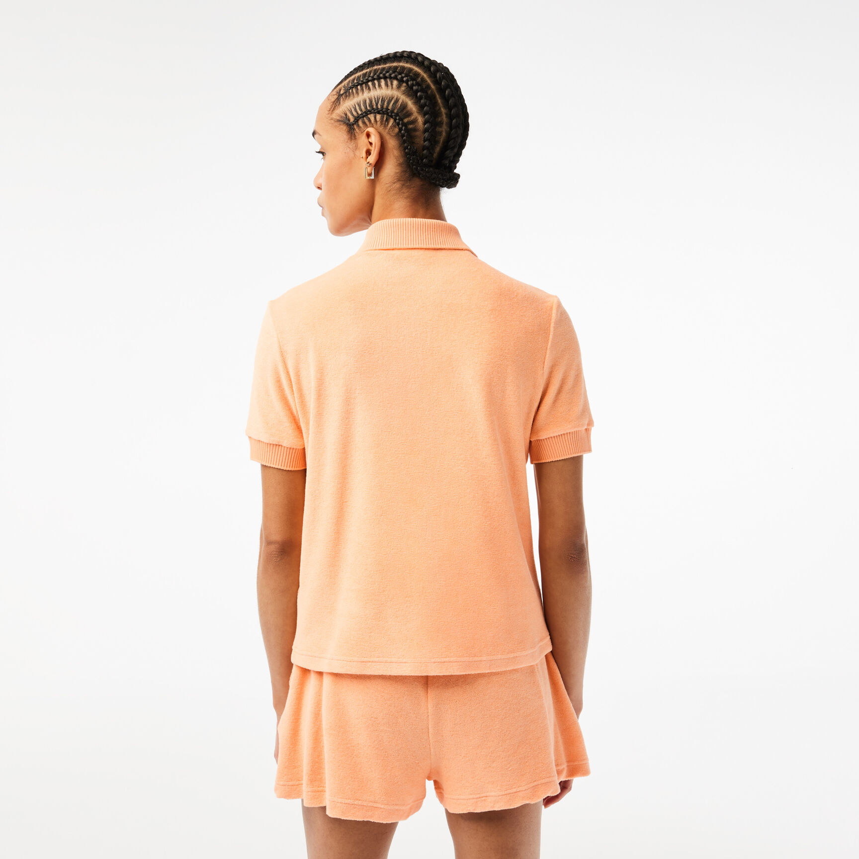 تيشيرت بولو لاكوست قطن تيري عضوي للنساء