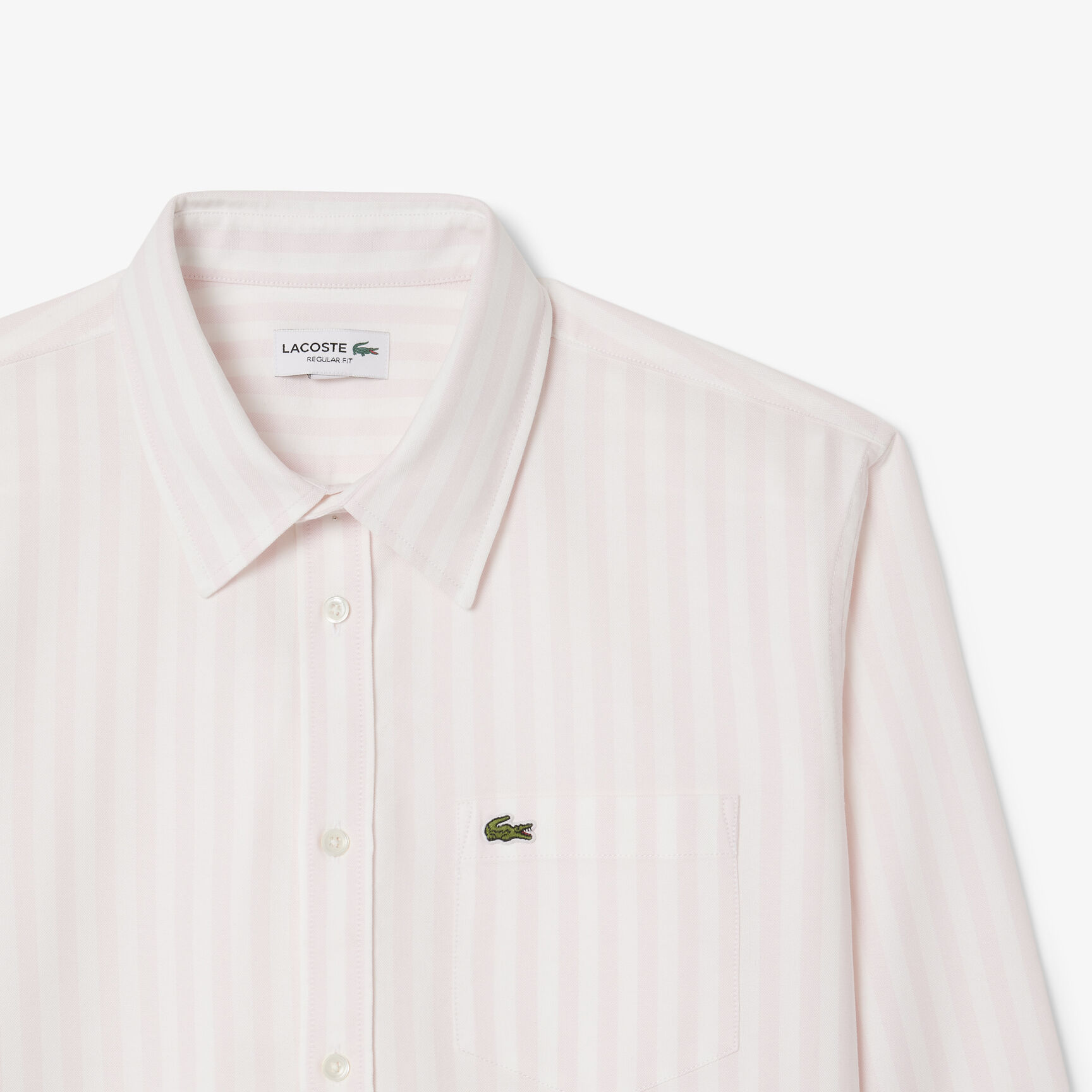 قميص أكسفورد مخطط بقصّة عادية