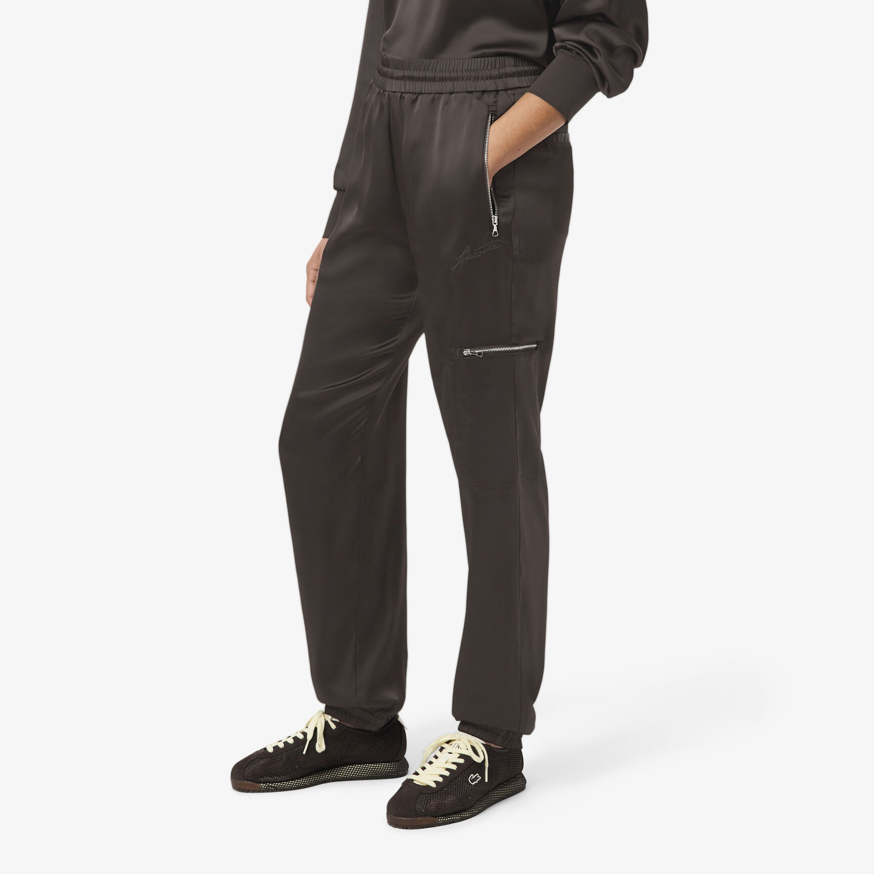 Oversized Satin Sweatpants