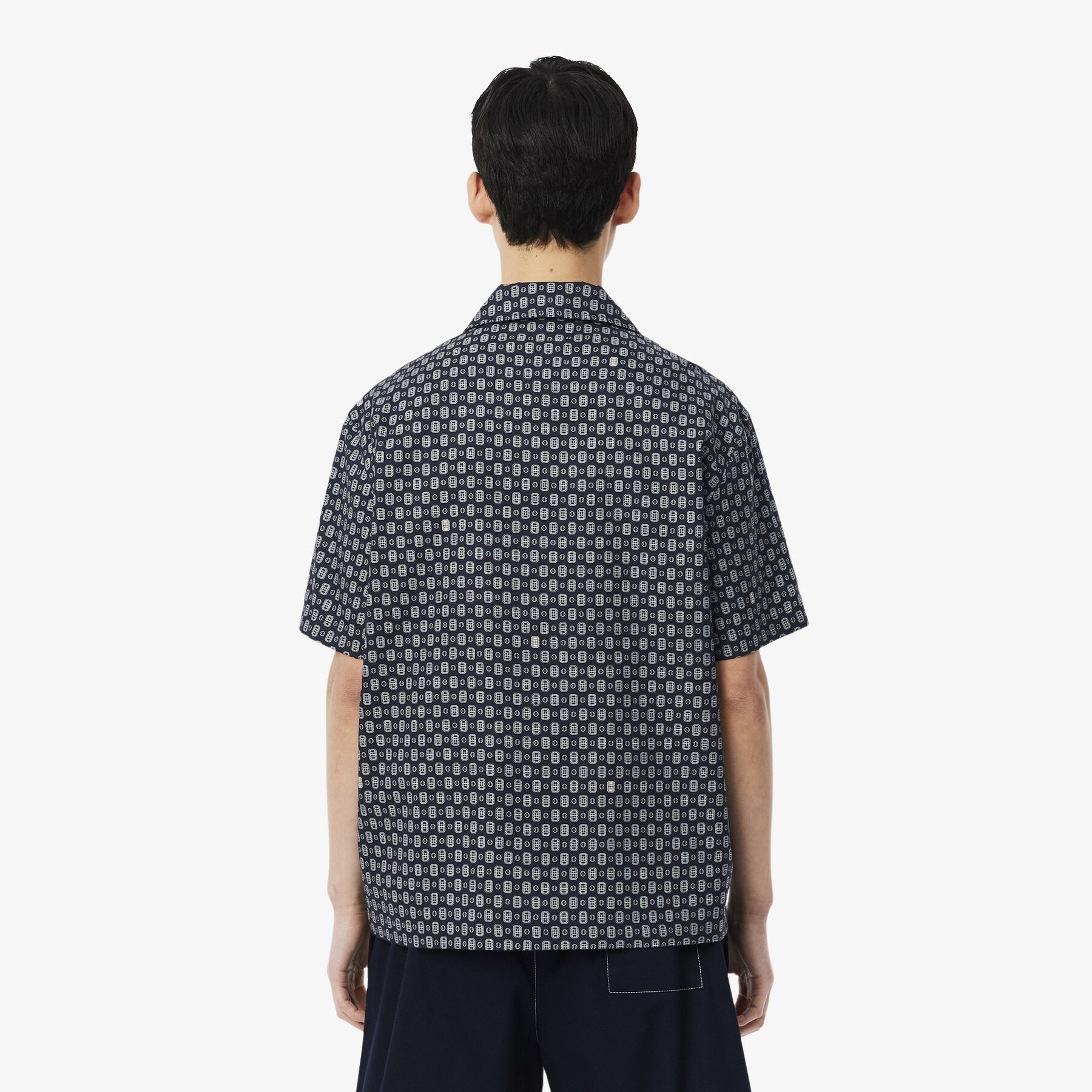 lacoste relaxed fit printed shirt
