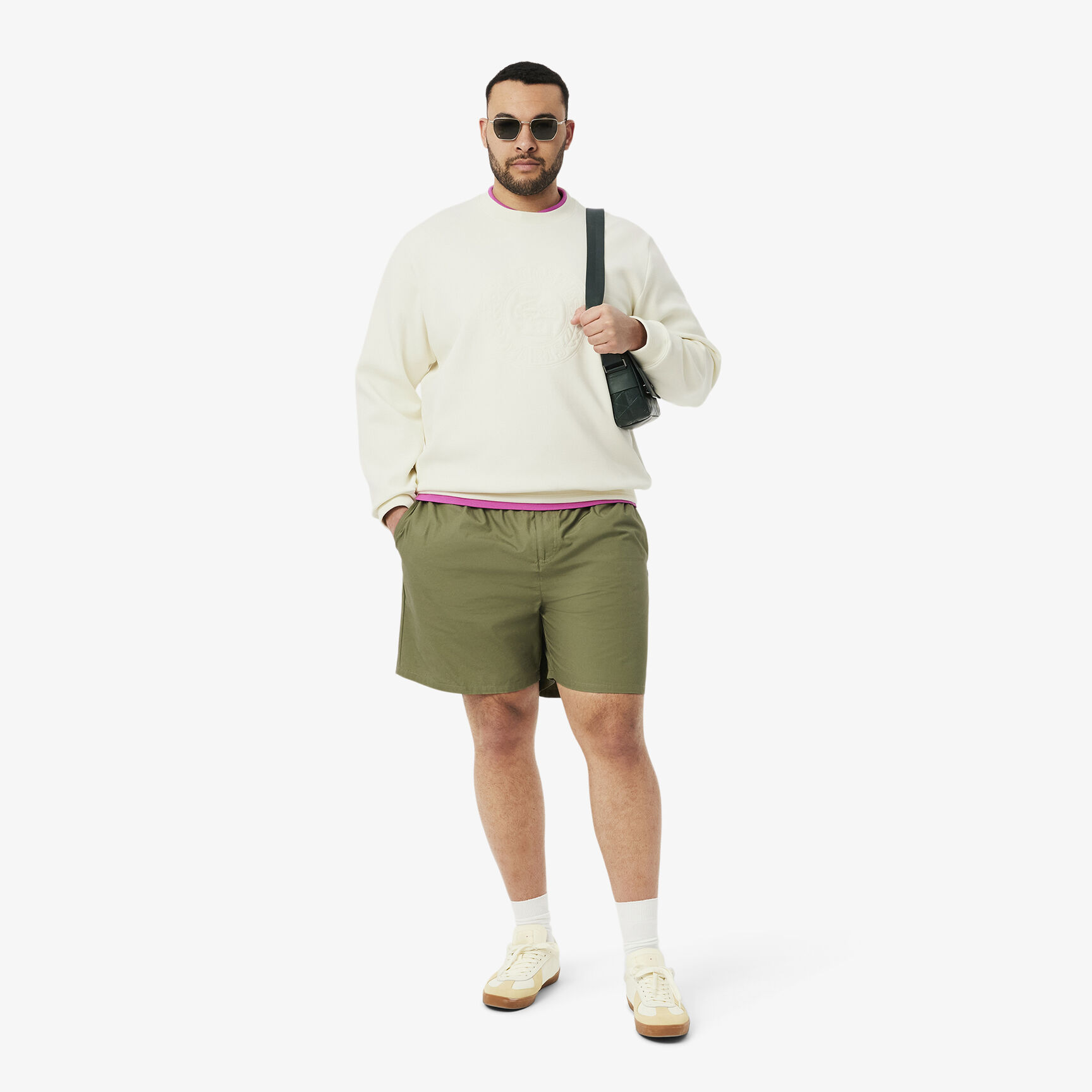 Embossed Logo Pique Sweatshirt Embossed Logo Pique Sweatshirt