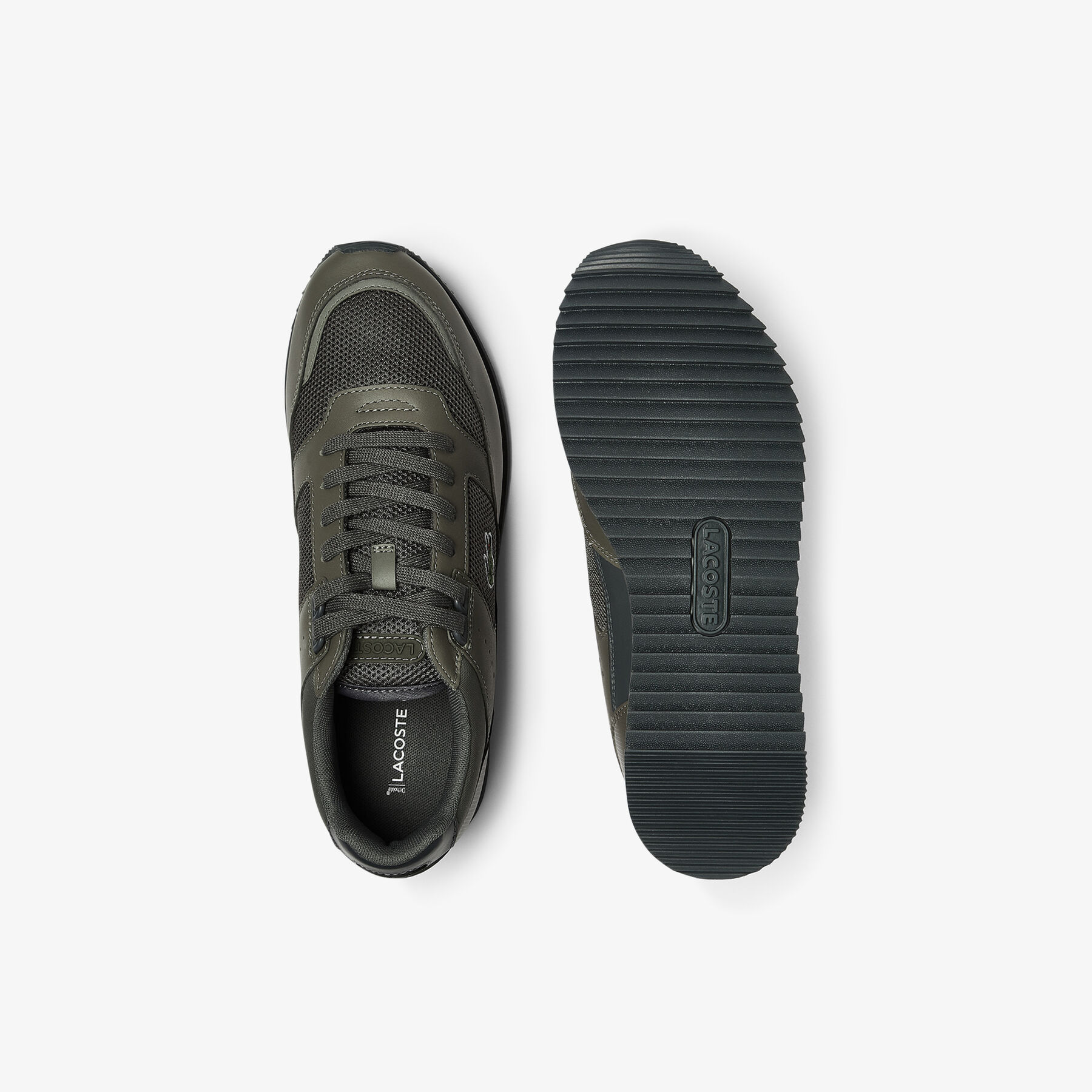 lacoste men s partner piste textile trainers