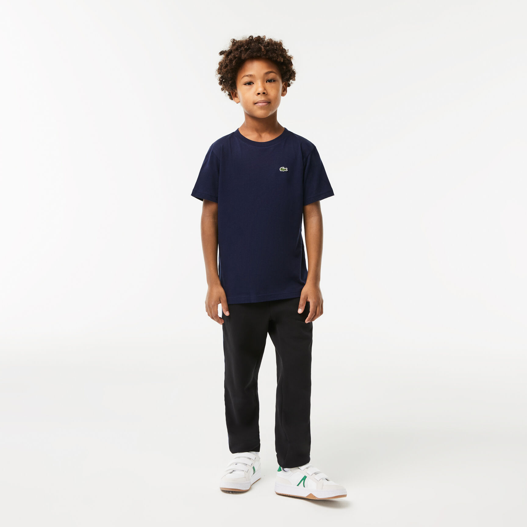 Kids' Crew Neck Cotton Jersey T-shirt