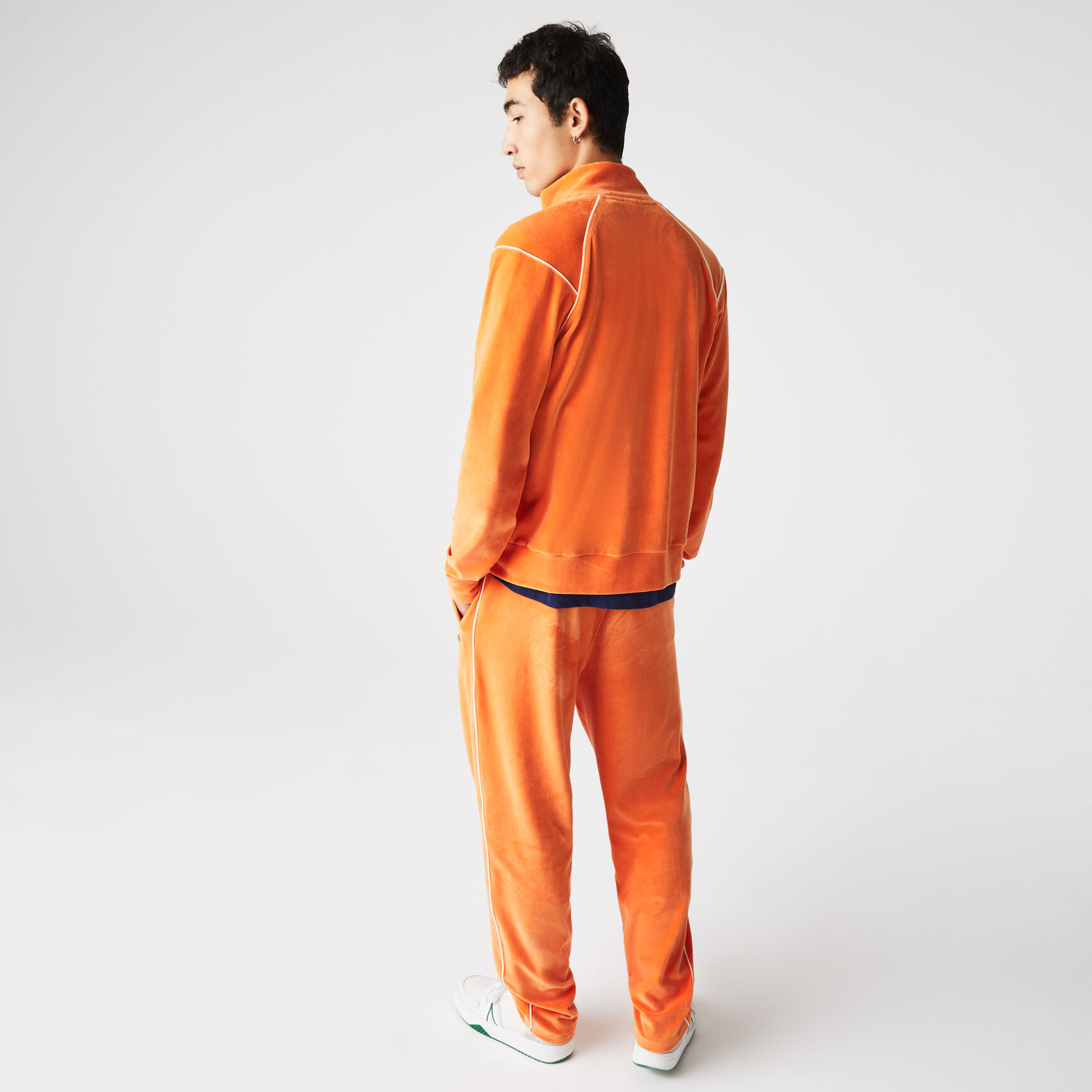 Unisex Lacoste L!VE Zippered Velvet Sweatshirt