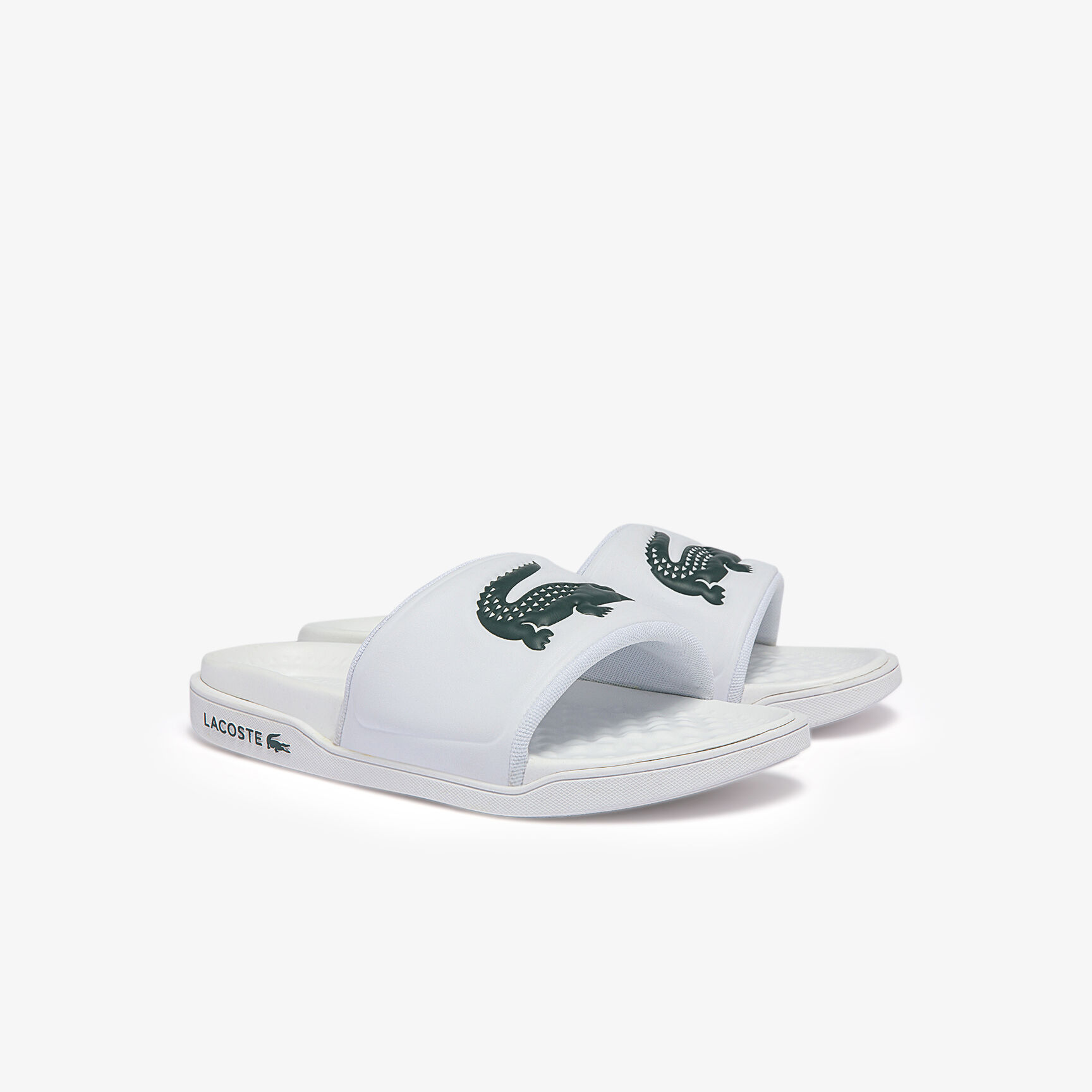 Women's Croco Dualiste Synthetic Logo Strap Slides Women's Croco Dualiste Synthetic Logo Strap Slides