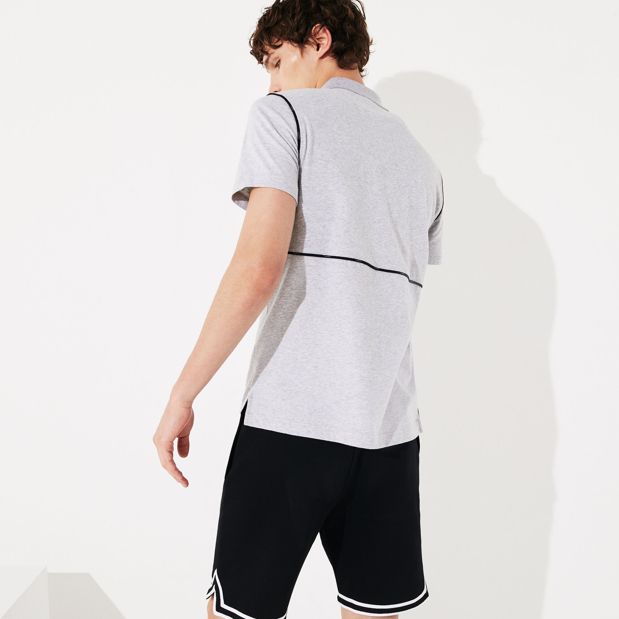 Men's Lacoste SPORT Ultra Soft Cotton Zip Polo Shirt Men's Lacoste SPORT Ultra Soft Cotton Zip Polo Shirt