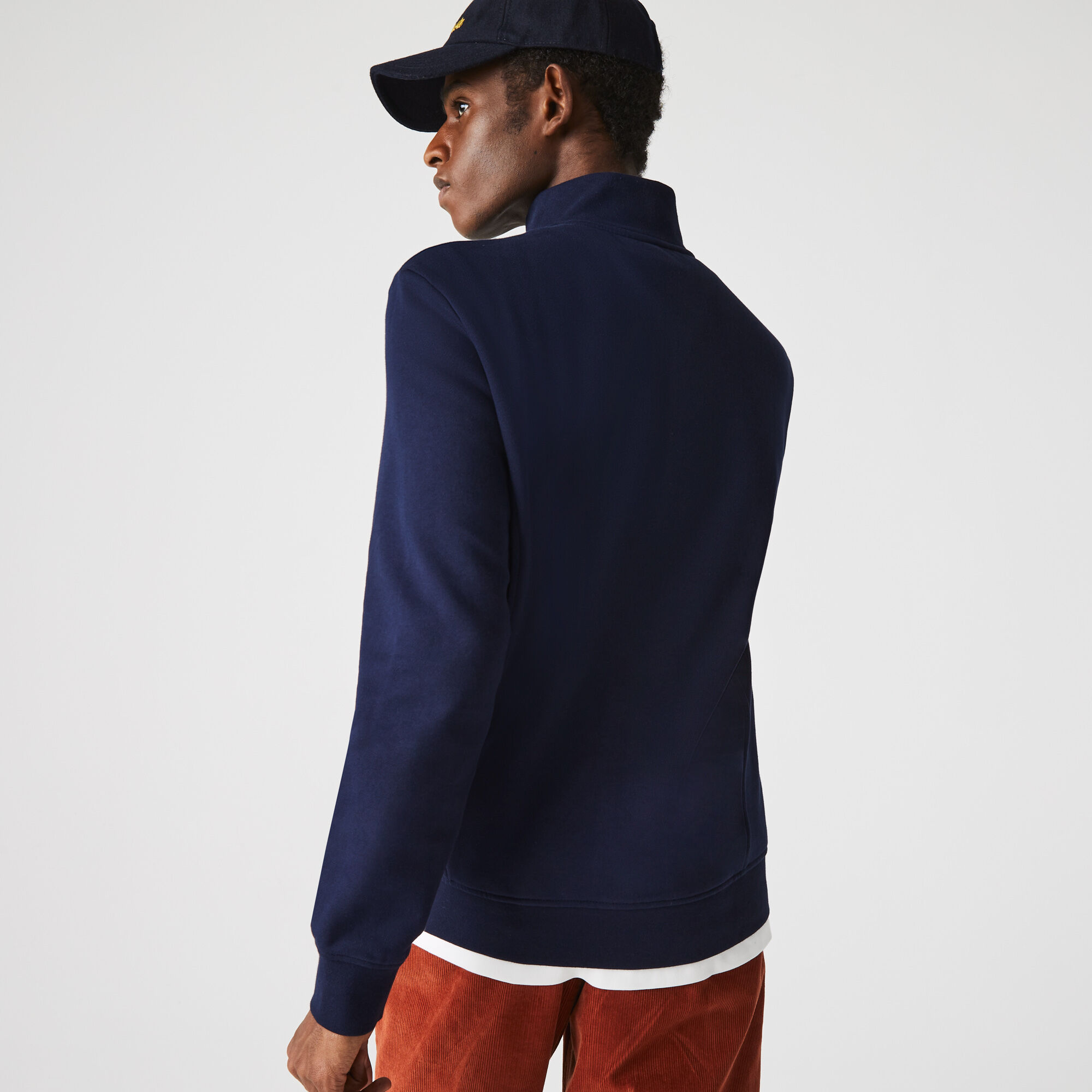 Buy Men s Lacoste SPORT Cotton Blend Fleece Zip Sweatshirt Lacoste QA