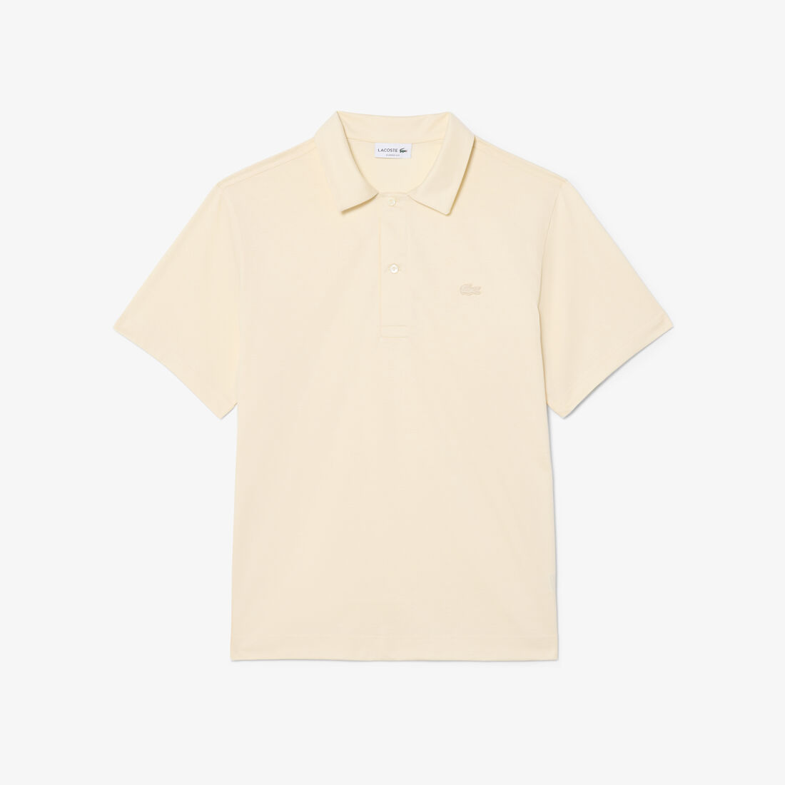 قميص بولو باريس الكلاسيكي المطرز ذو الرقبة المفتوحة