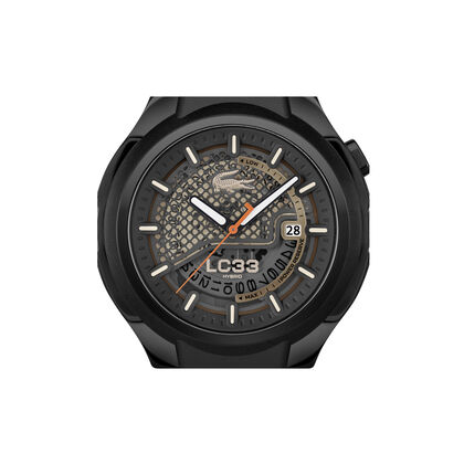 Lc33 Black Silicone Watch