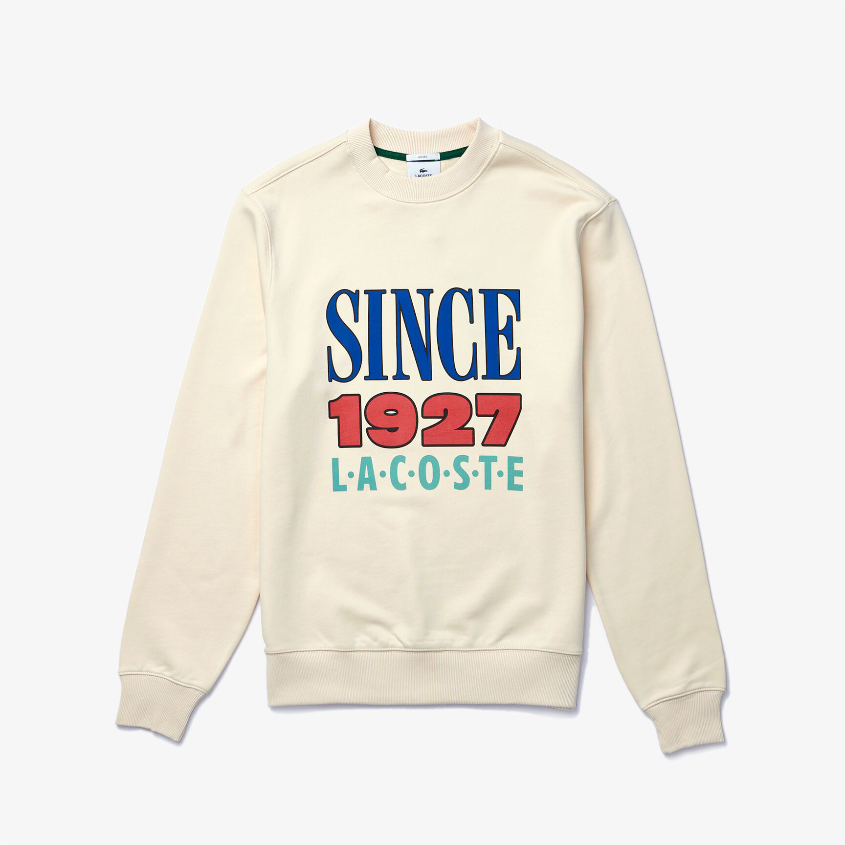 Unisex Lacoste LIVE Print Cotton Fleece Sweatshirt Unisex Lacoste LIVE Print Cotton Fleece Sweatshirt