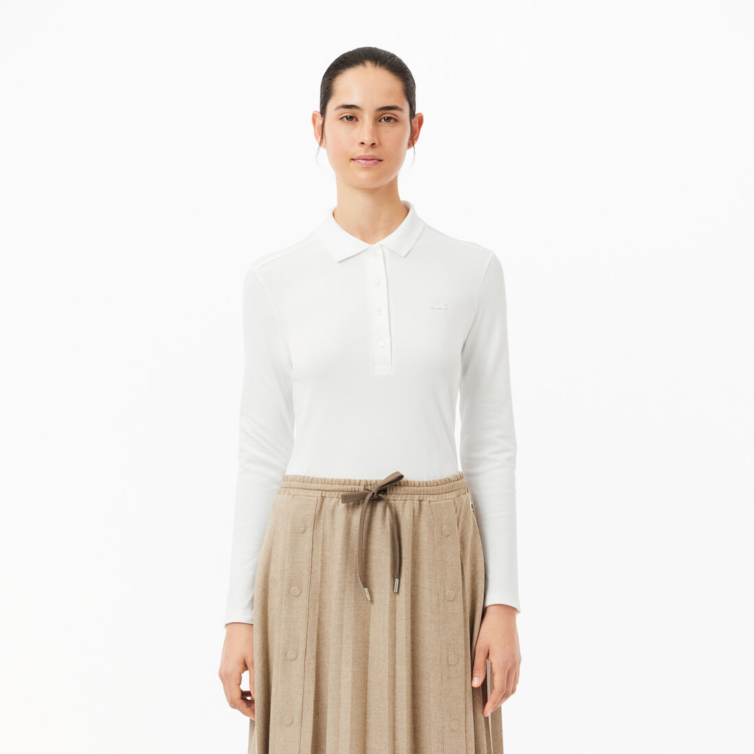 ثوب سباحة لاكوست قطعة واحدة من البولي أميد المعاد تدويره للنساء