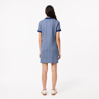 Slim Fit Monogram Jacquard Polo Dress Slim Fit Monogram Jacquard Polo Dress