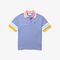 women s lacoste striped sleeve textured cotton polo shirt