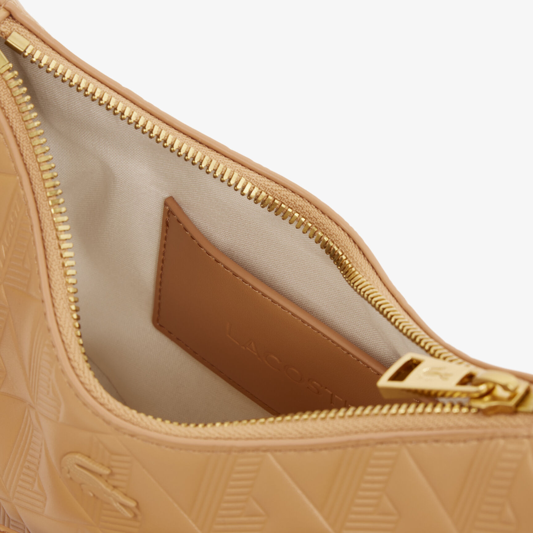 Maheki Embossed Leather Half Moon Purse