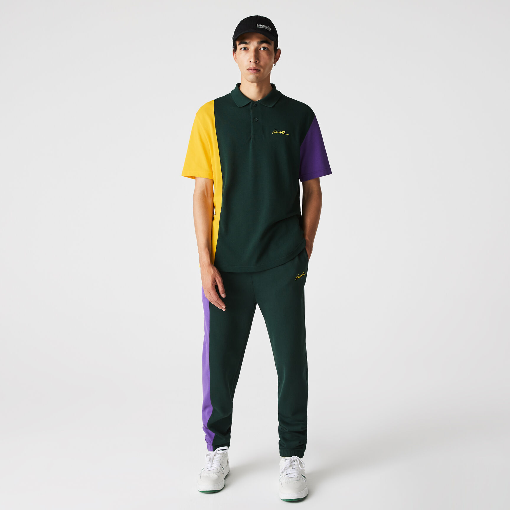 بولو للجنسين بقصة فضفاضة من قطن بيكيه من مجموعة Lacoste SPORT بولو للجنسين بقصة فضفاضة من قطن بيكيه من مجموعة Lacoste SPORT