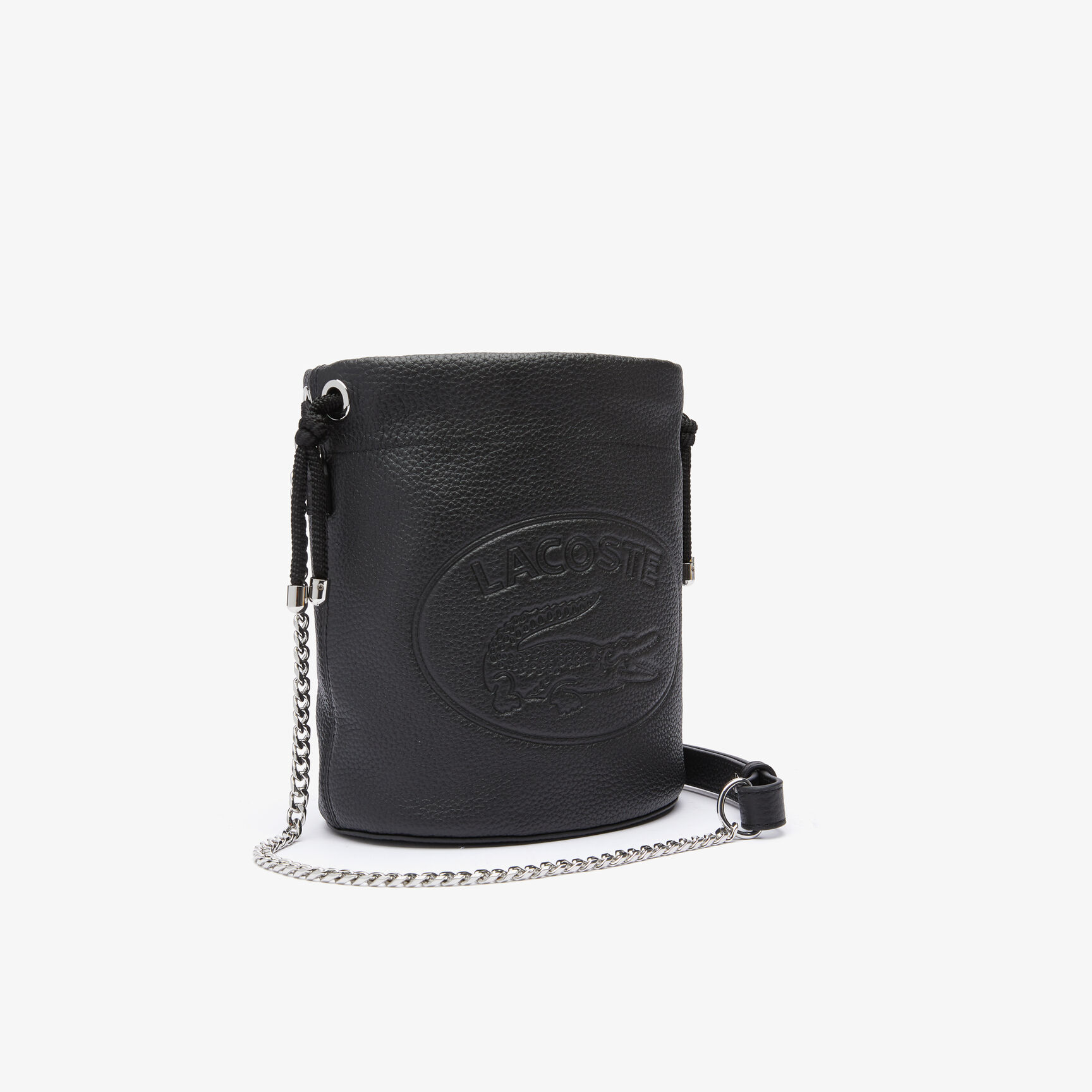 Women&rsquo;s Croco Crew Grained Leather Bucket Bag