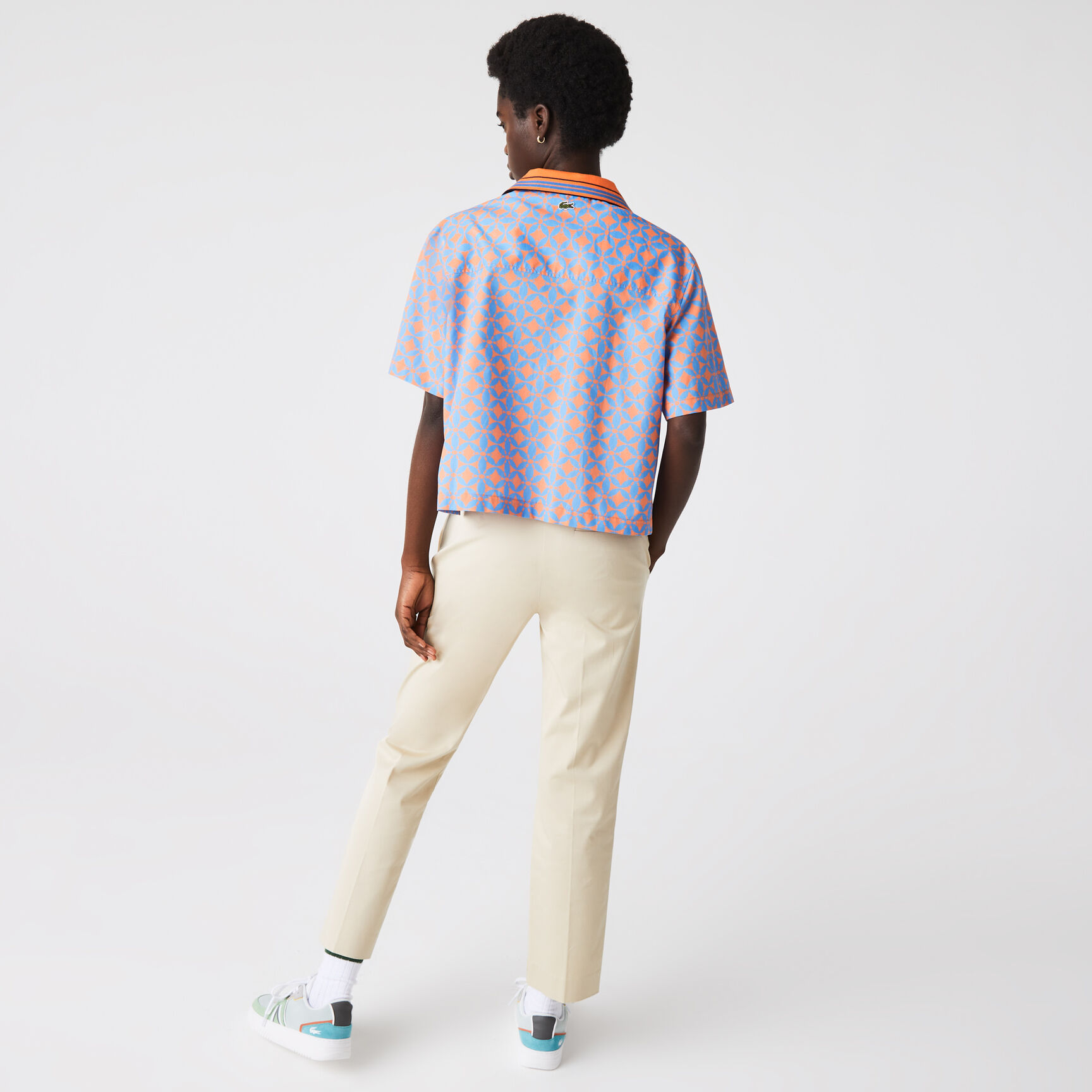 قميص قطن بوبلين مطبوع للنساء قميص قطن بوبلين مطبوع للنساء