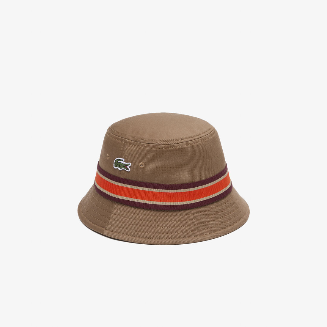Cotton Gabardine Contrast Stripe Bucket Hat Cotton Gabardine Contrast Stripe Bucket Hat