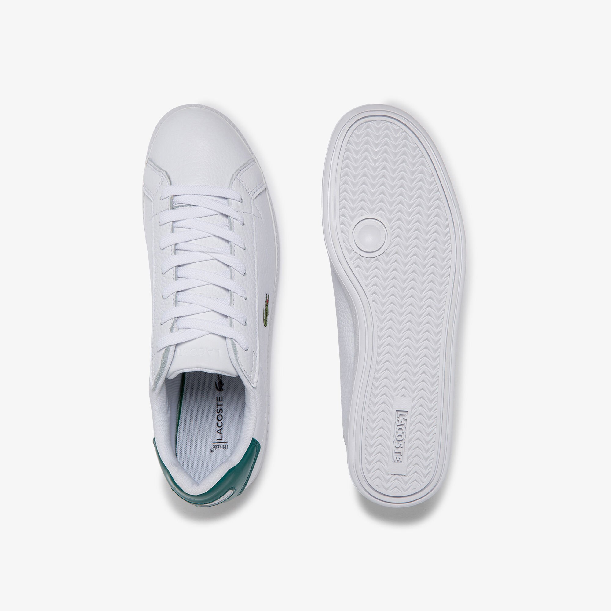 Buy Men s Graduate Tumbled Leather and Synthetic Sneakers Lacoste QA