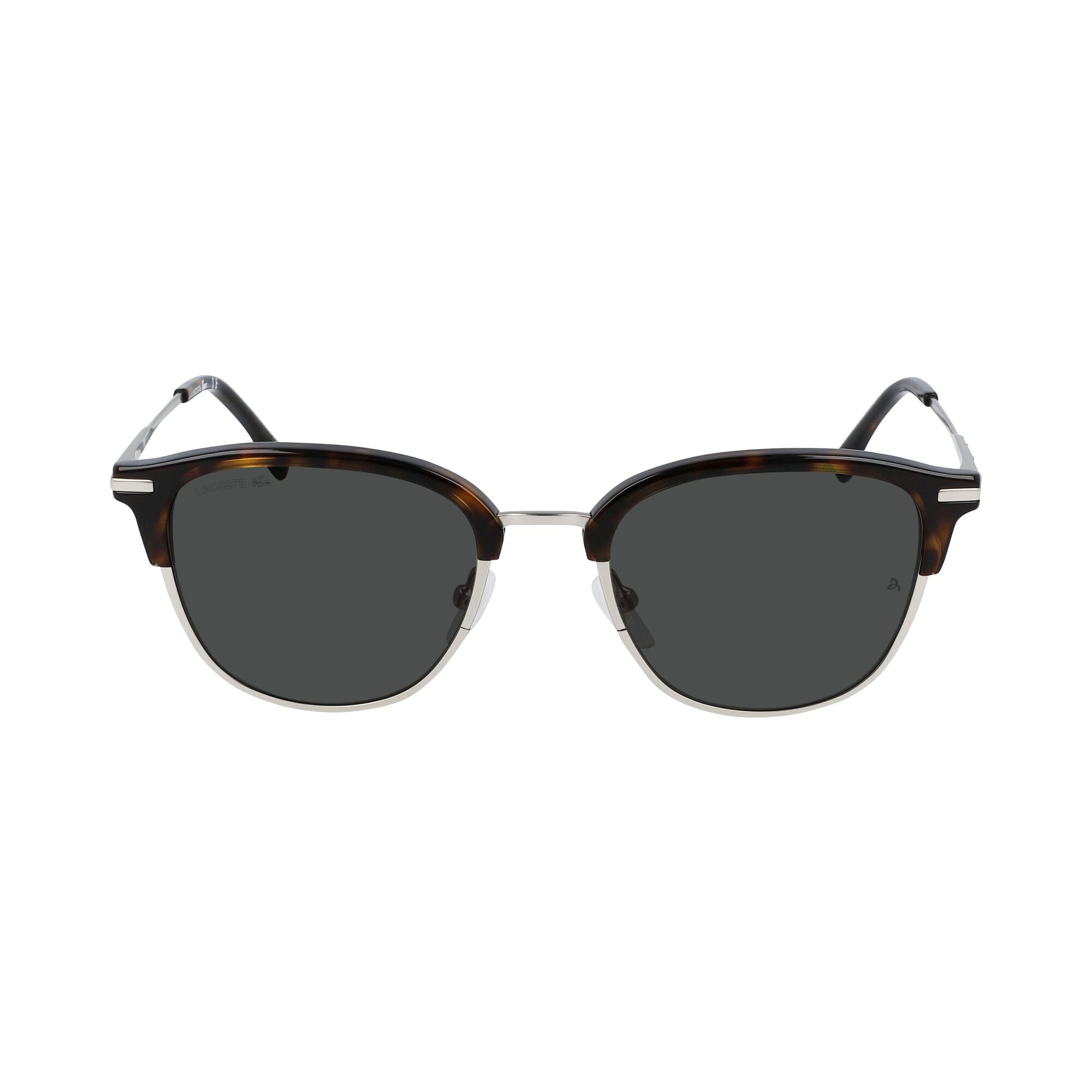 Buy Men s Oval Metal Novak Djokovic Collection Sunglasses Lacoste QA