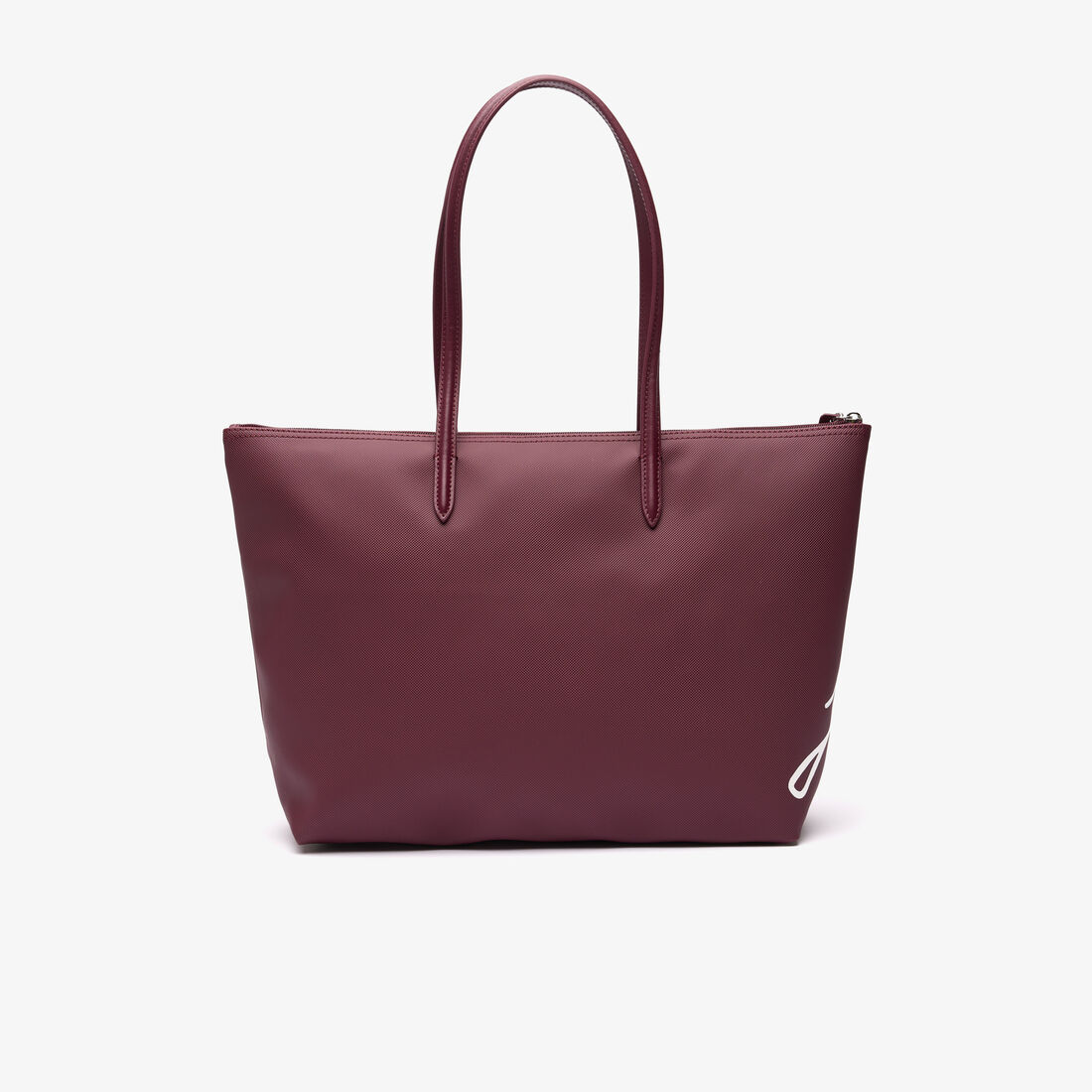 حقيبة توت كبيرة L.12.12 من الكانفا بالطبعة المميزة لأسم الماركة حقيبة توت كبيرة L.12.12 من الكانفا بالطبعة المميزة لأسم الماركة