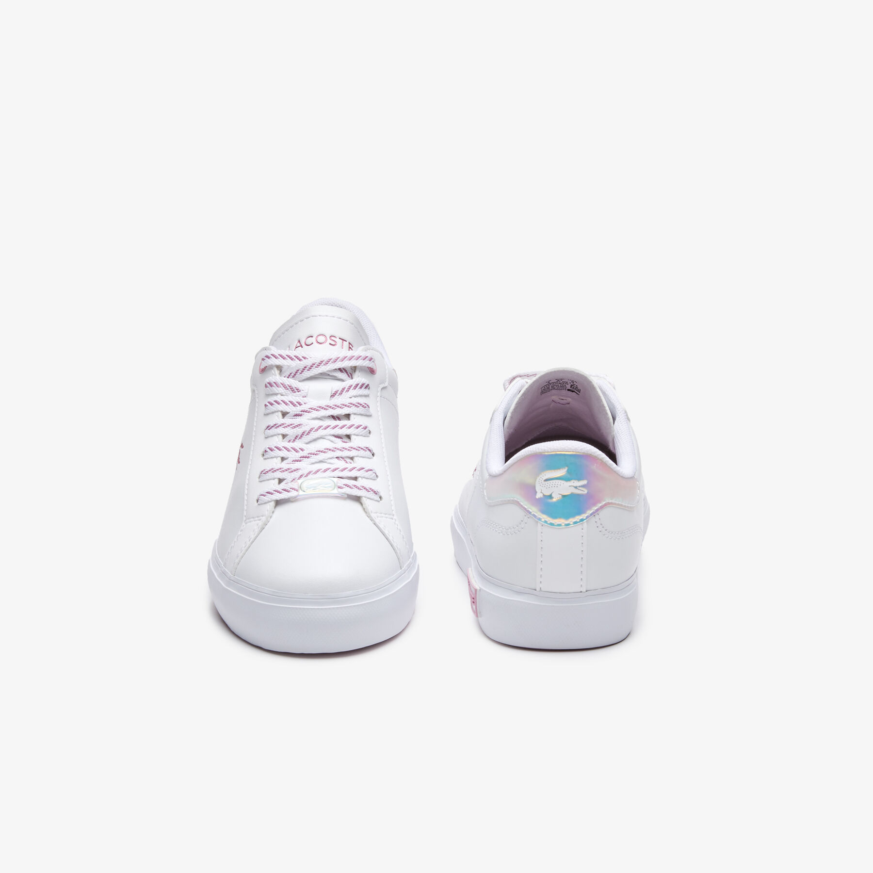 Women's Lacoste Powercourt Leather Trainers women s lacoste powercourt leather trainers