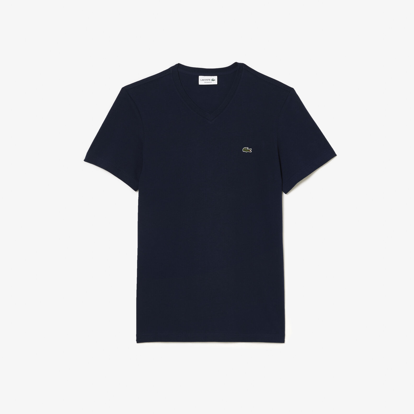 تيشيرت قطن بفتحة رقبة حرف V للرجال