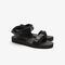 lacoste women s suruga leather and textile sandals