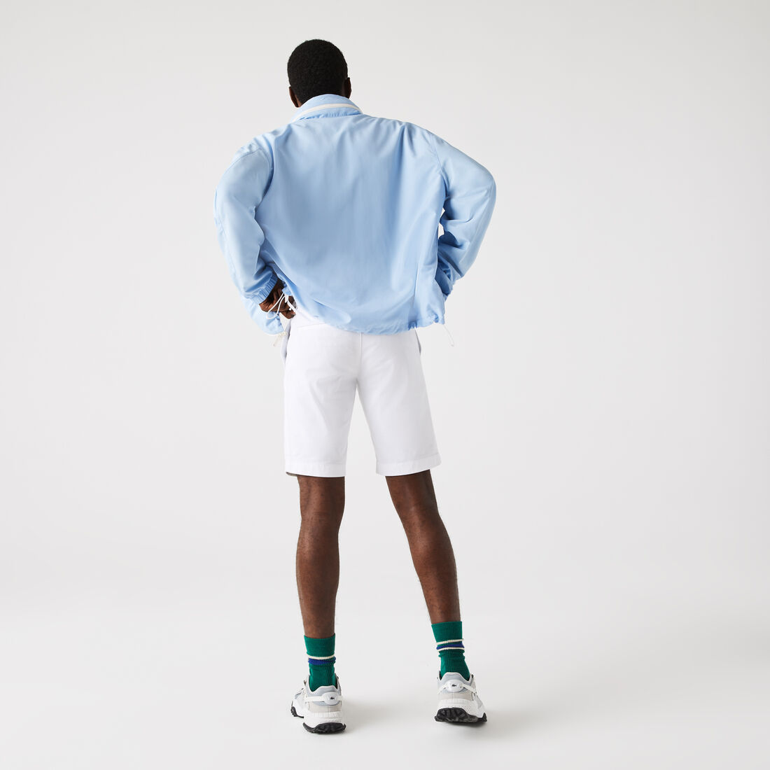 شورت بيرمودا من الجبردين المرن بقصة ضيقة للرجال شورت بيرمودا من الجبردين المرن بقصة ضيقة للرجال