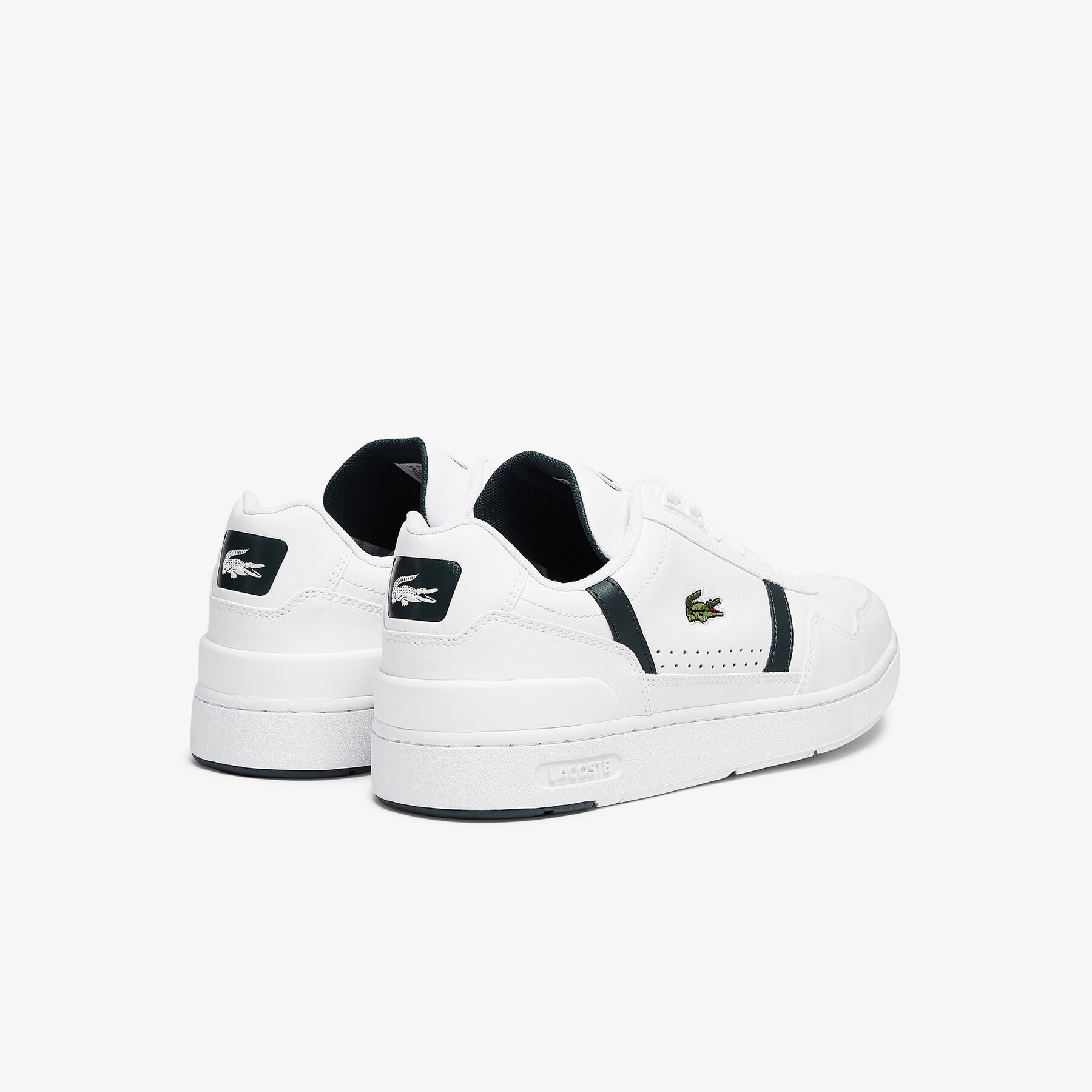 Men's T-Clip Leather Trainers lacoste men s t clip leather trainers