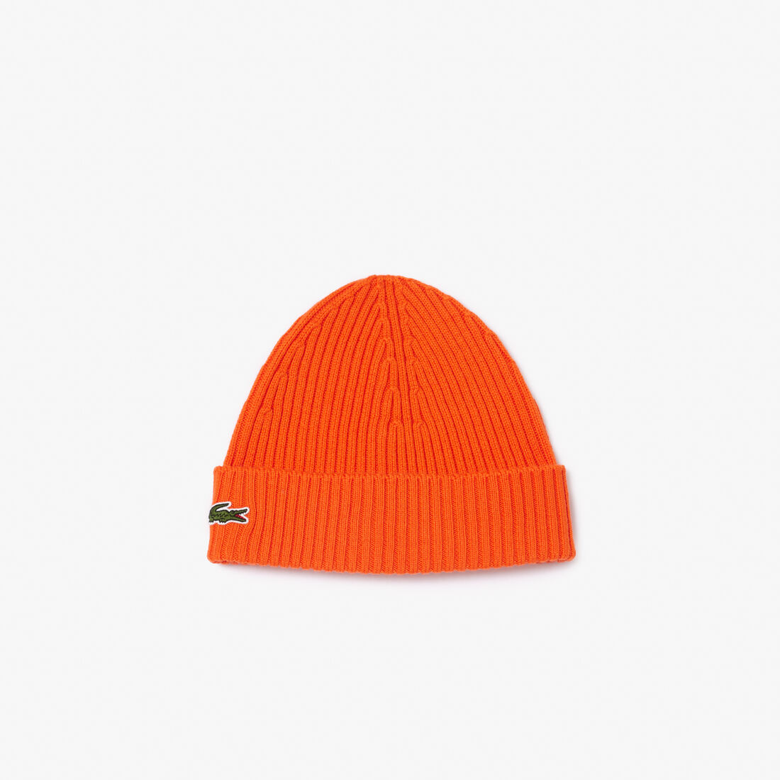 Rib Knit Brushed Wool Beanie