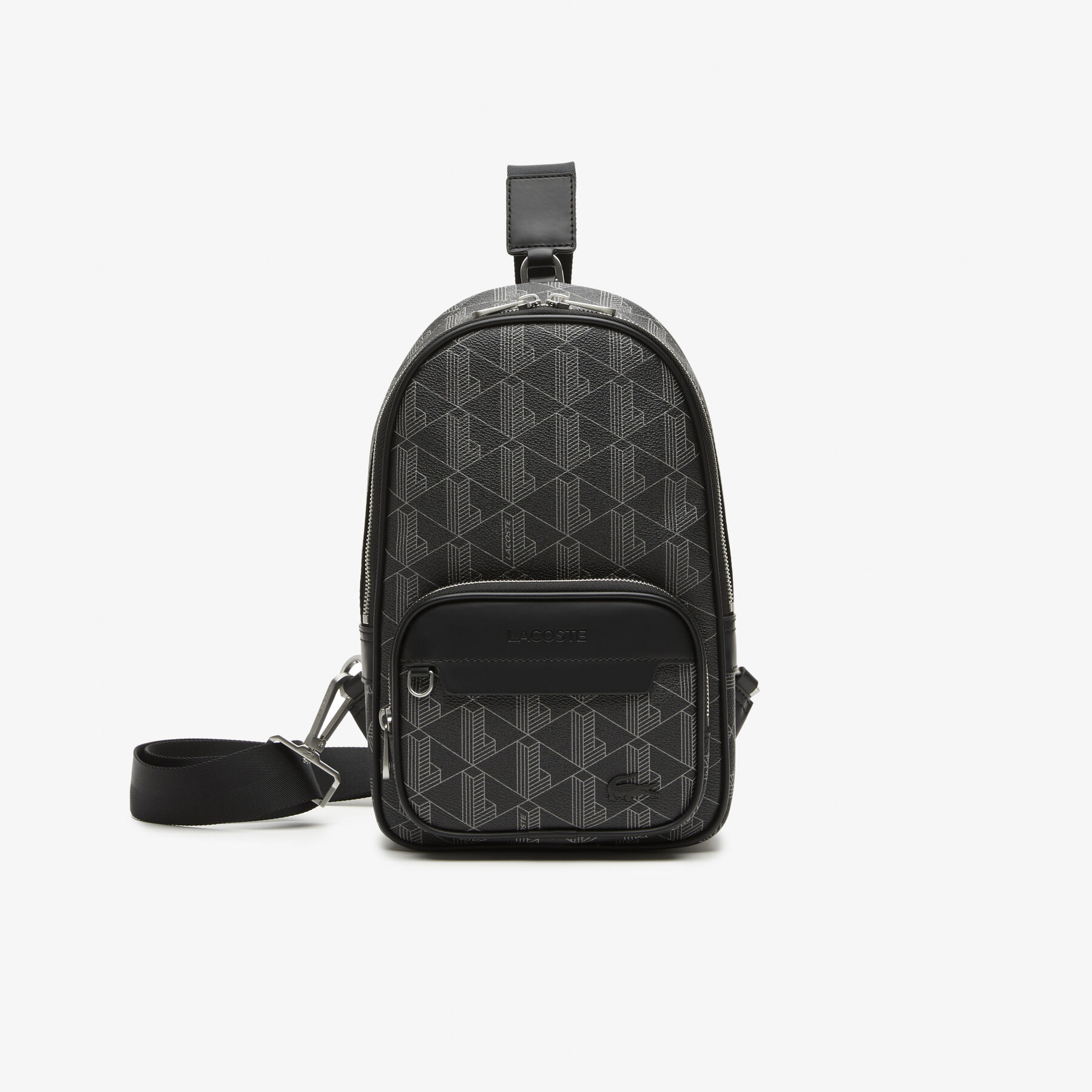 Men’s Lacoste The Blend Monogram Print Cross Body Bag men s lacoste the blend monogram print cross body bag