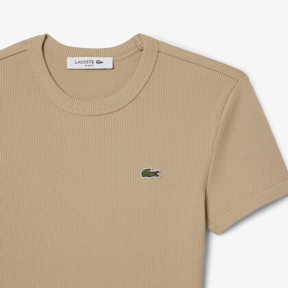 Slim Fit Ribbed Cotton T-shirt Slim Fit Ribbed Cotton T-shirt