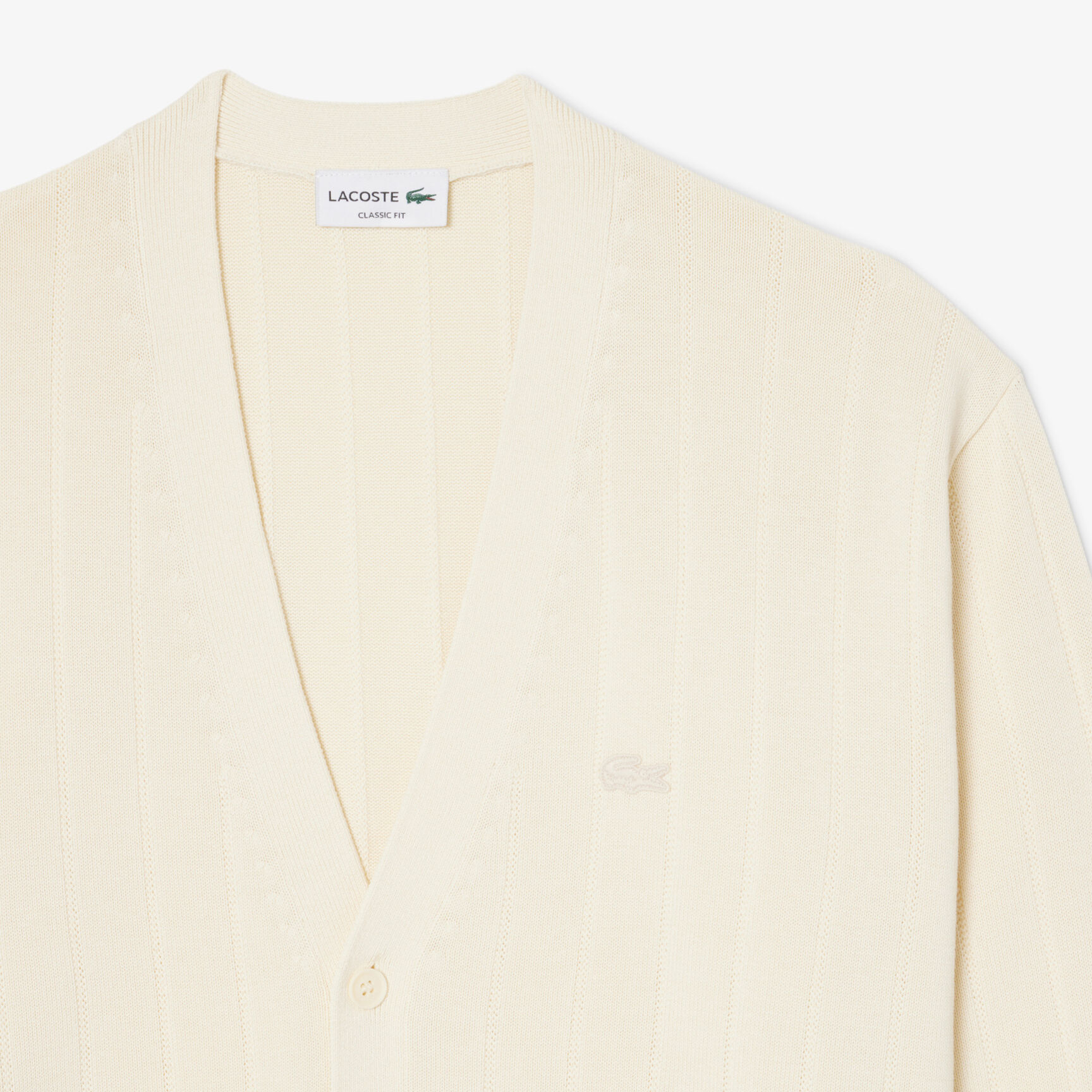 Rib Knit Cotton Blend Cardigan Rib Knit Cotton Blend Cardigan