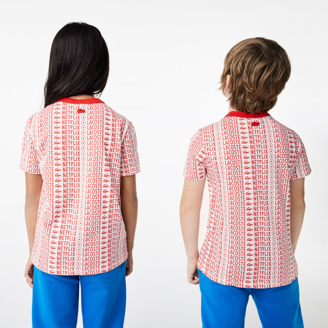 تيشيرت بطبعة قطن عضوي للأطفال مجموعة Lacoste x Netflix تيشيرت بطبعة قطن عضوي للأطفال مجموعة Lacoste x Netflix