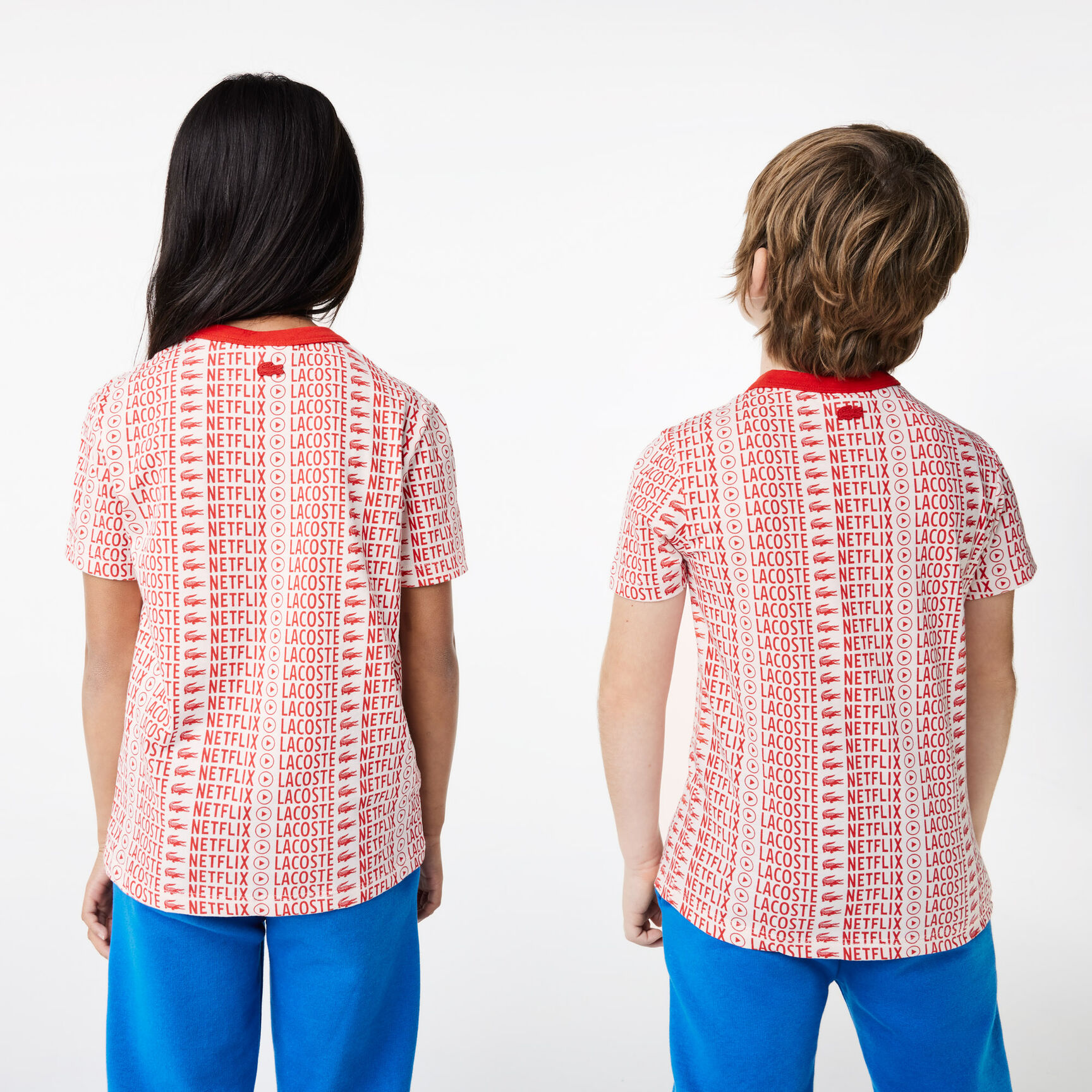 تيشيرت بطبعة قطن عضوي للأطفال مجموعة Lacoste x Netflix تيشيرت بطبعة قطن عضوي للأطفال مجموعة Lacoste x Netflix