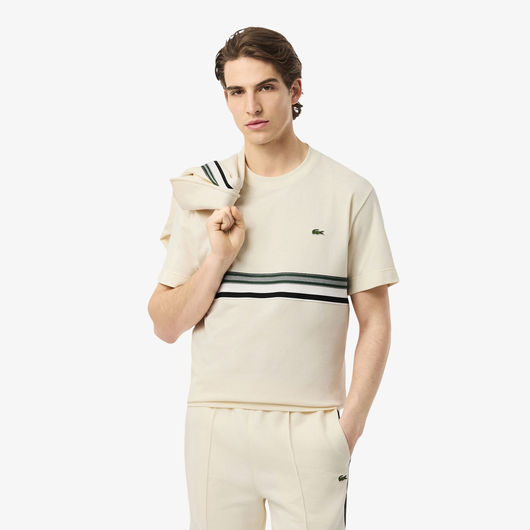 French Made Striped Band T-shirt