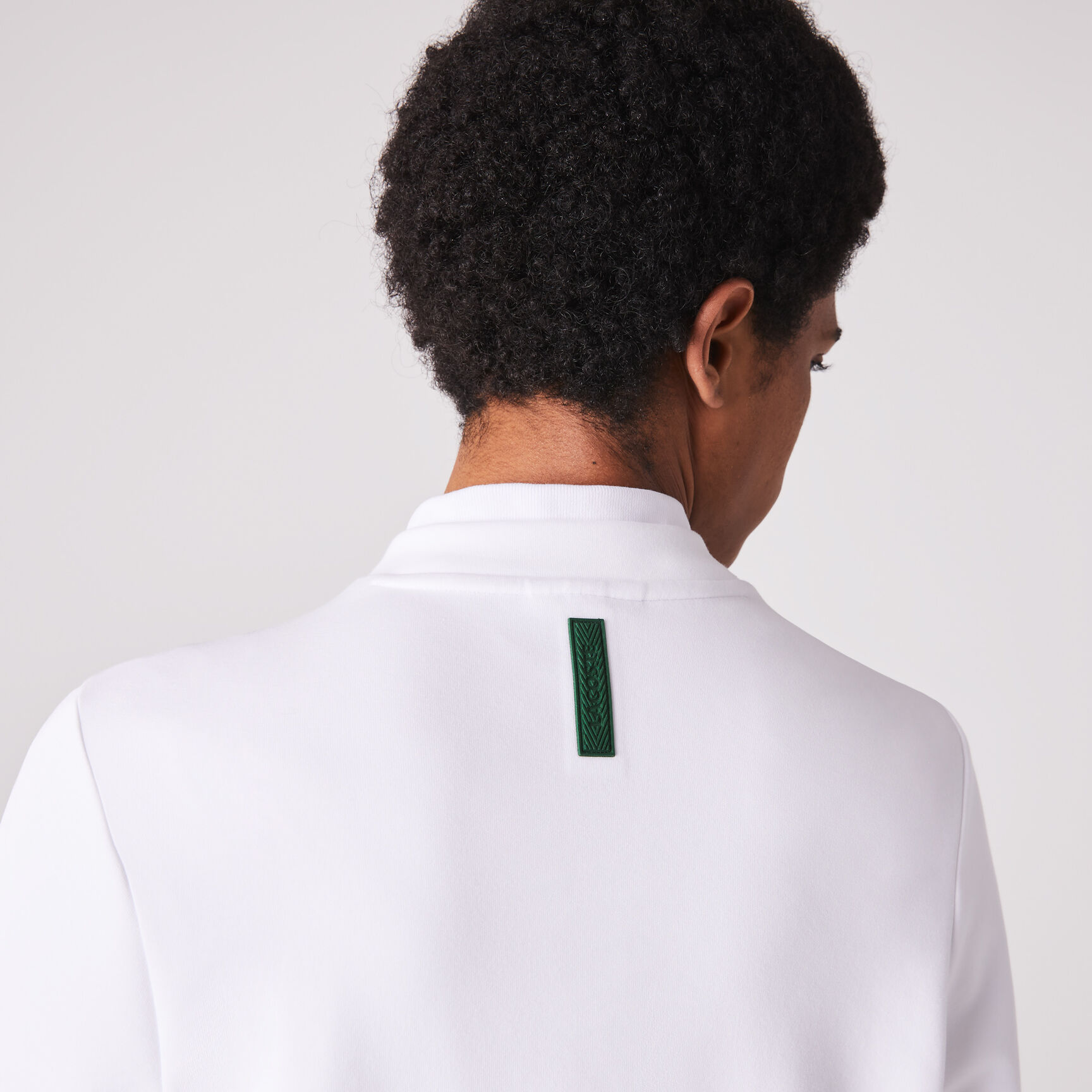 سويت شيرت مزيج قطن بفتحة رقبة مستديرة وطبعة تمساح كبيرة للرجال