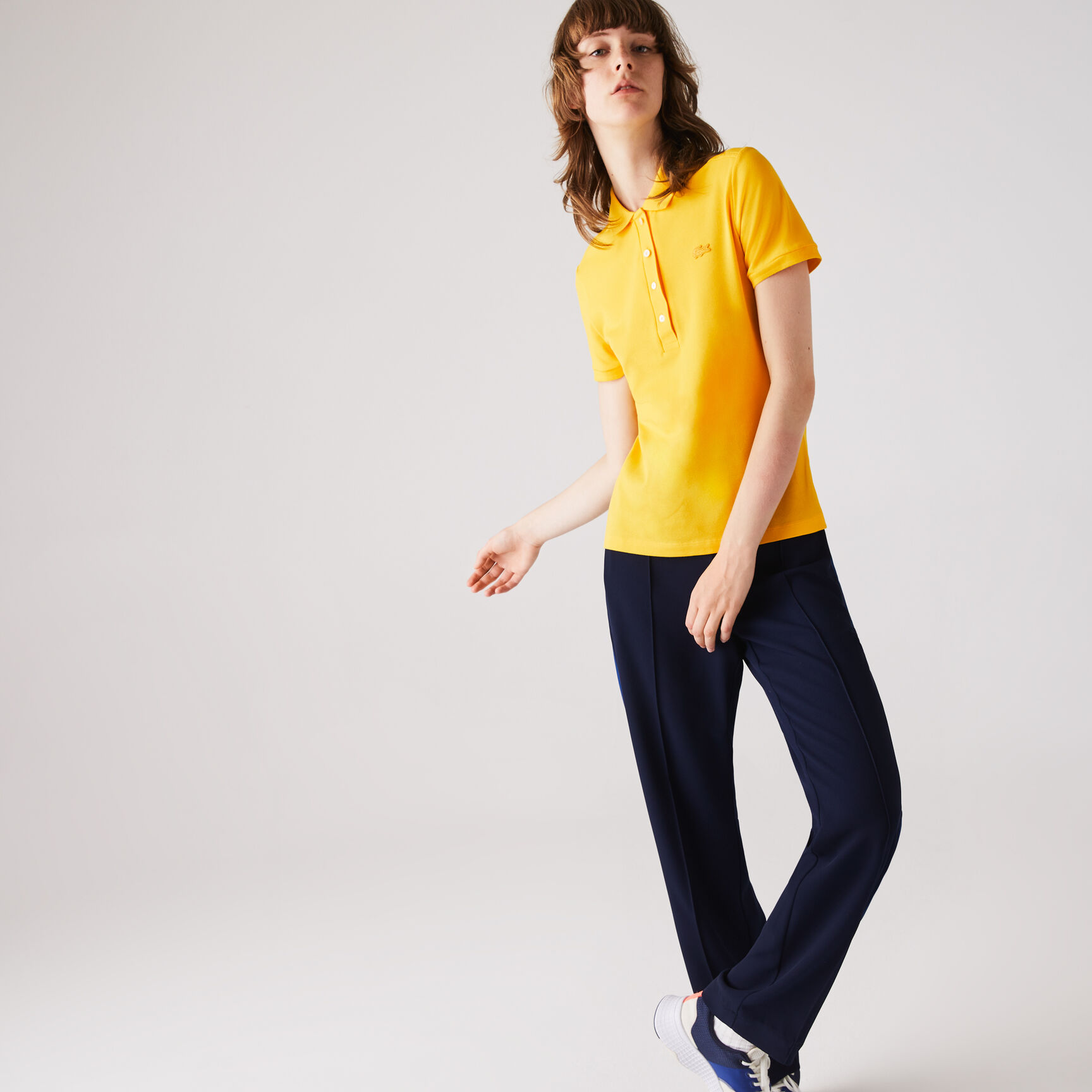 L.12.D Slim Fit Stretch Petit Pique Polo Shirt