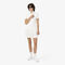 lacoste stretch pique pleated polo dress