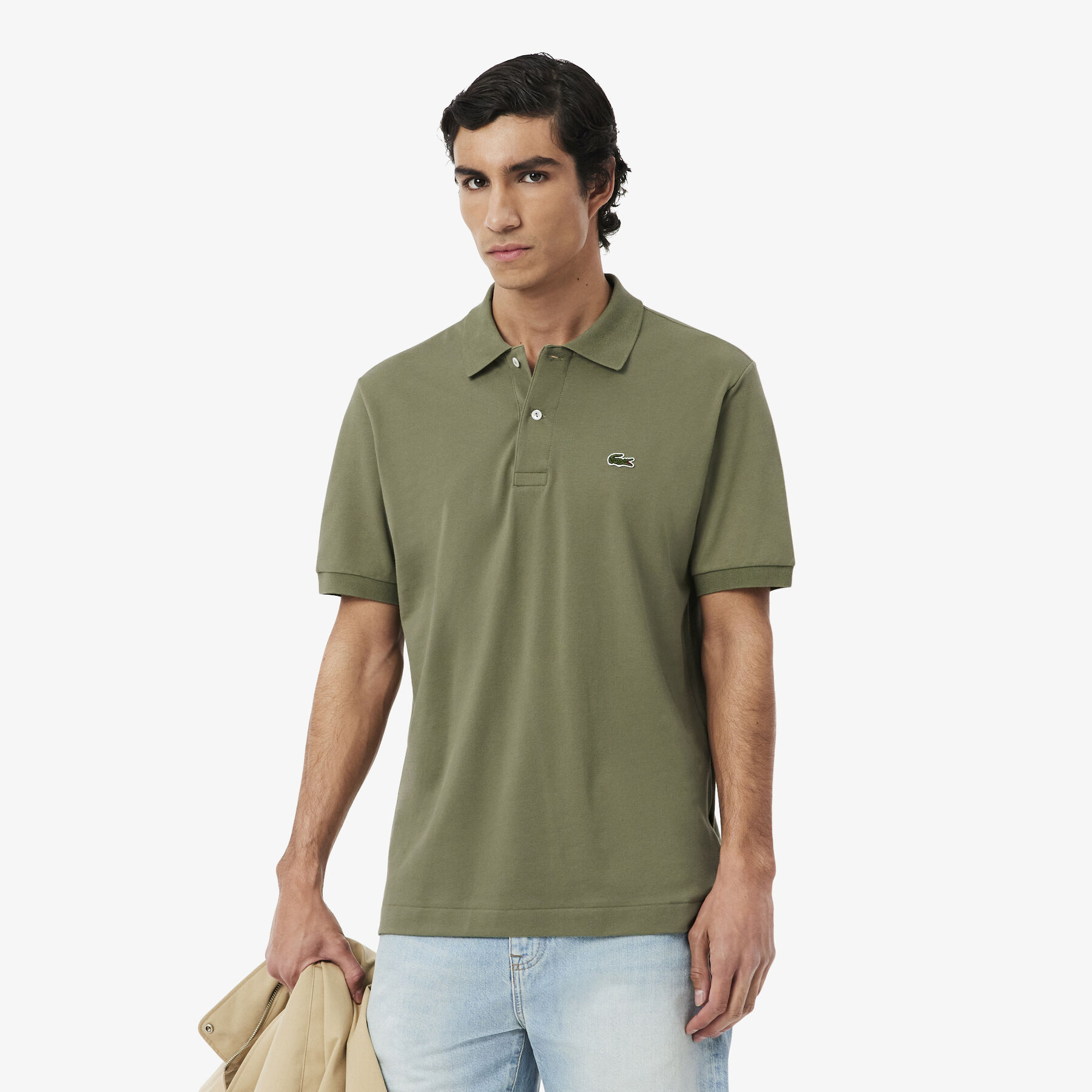 lacoste classic fit l 12 12 light pique polo shirt