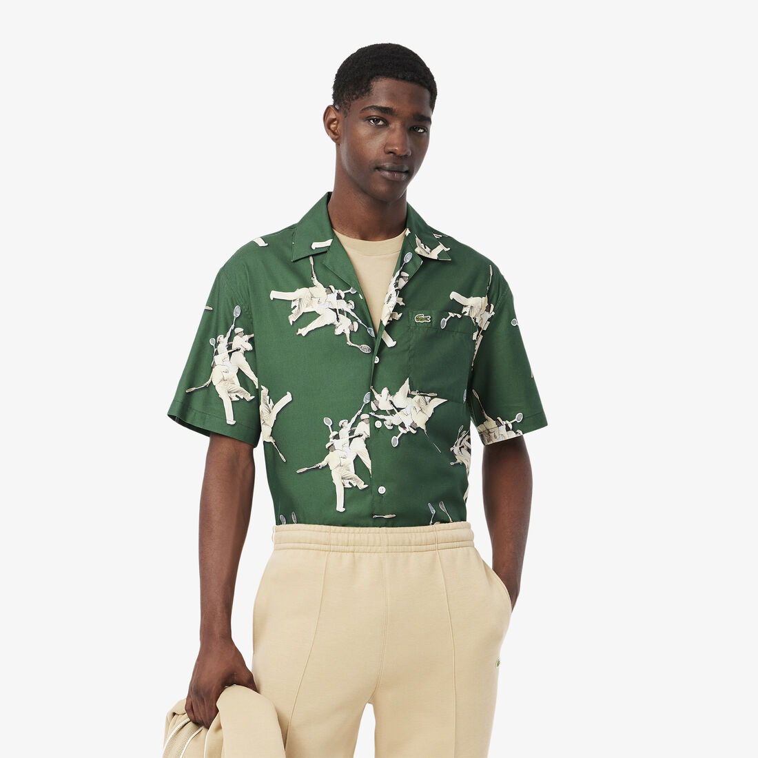 Relaxed Fit Rene Lacoste Print Shirt