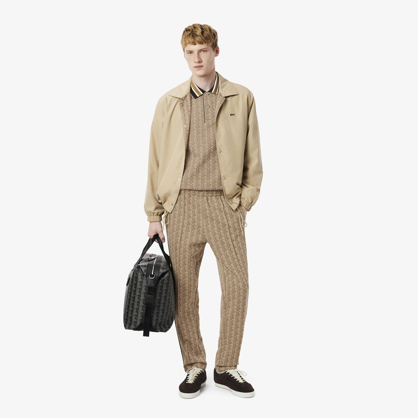 Classic Fit Monogram Jacquard Polo Shirt Classic Fit Monogram Jacquard Polo Shirt