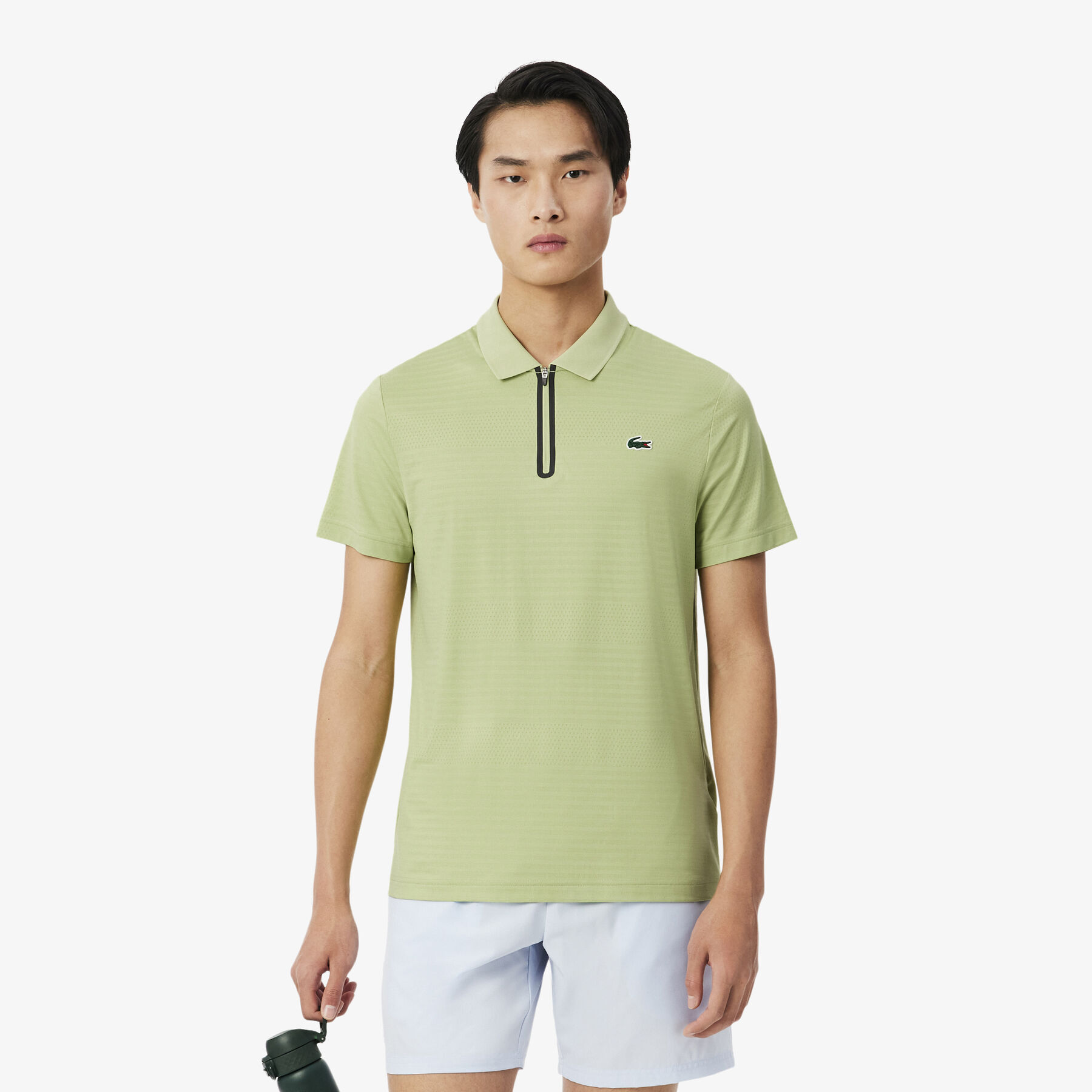 lacoste ultra dry stretch jacquard tennis polo shirt