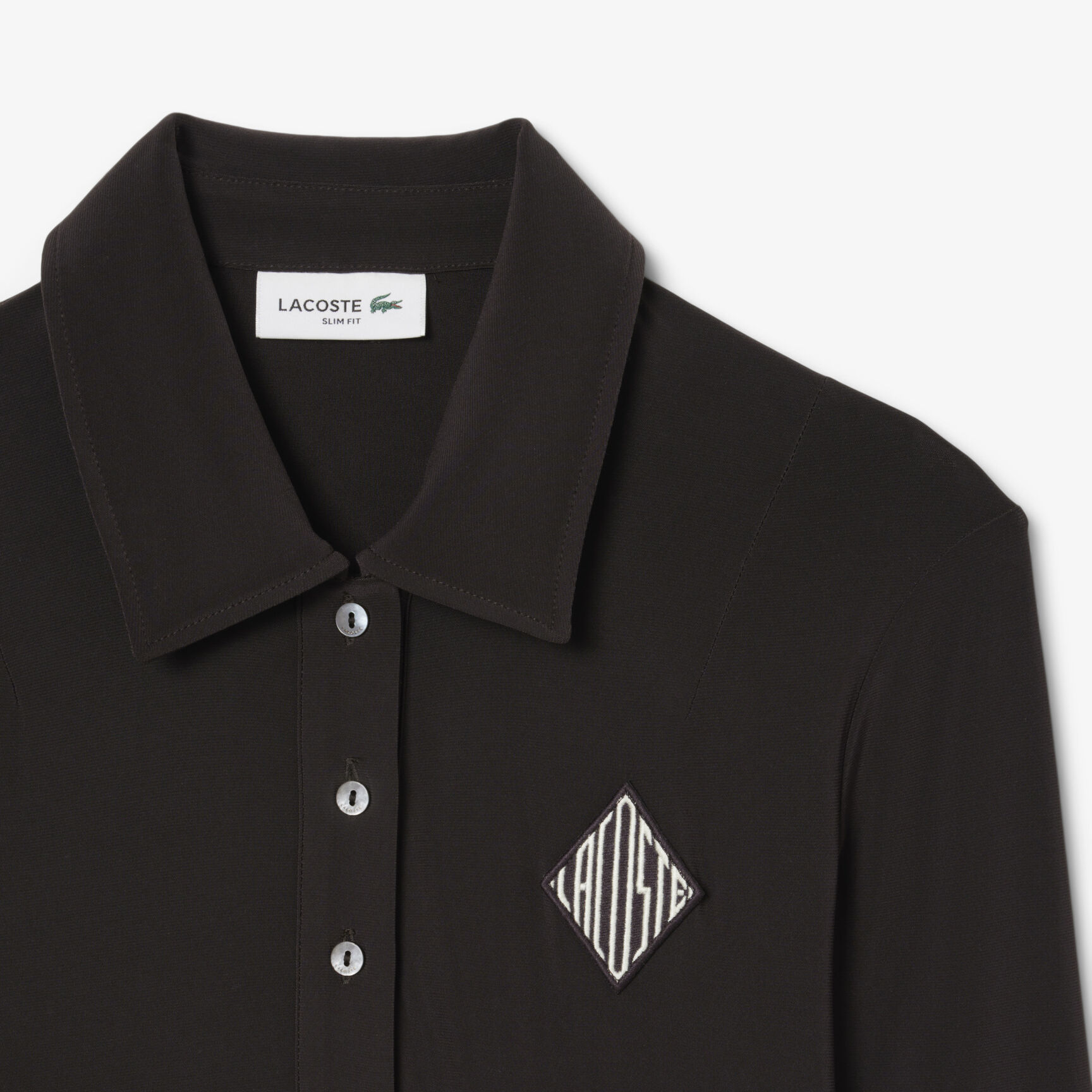 Embroidered Badge Slim Fit Polo Dress