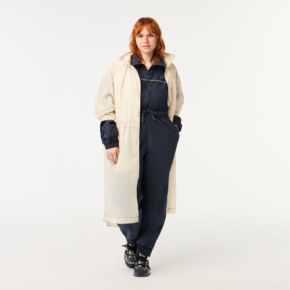 Women’s Lacoste Zipped Nylon Jumpsuit Women’s Lacoste Zipped Nylon Jumpsuit